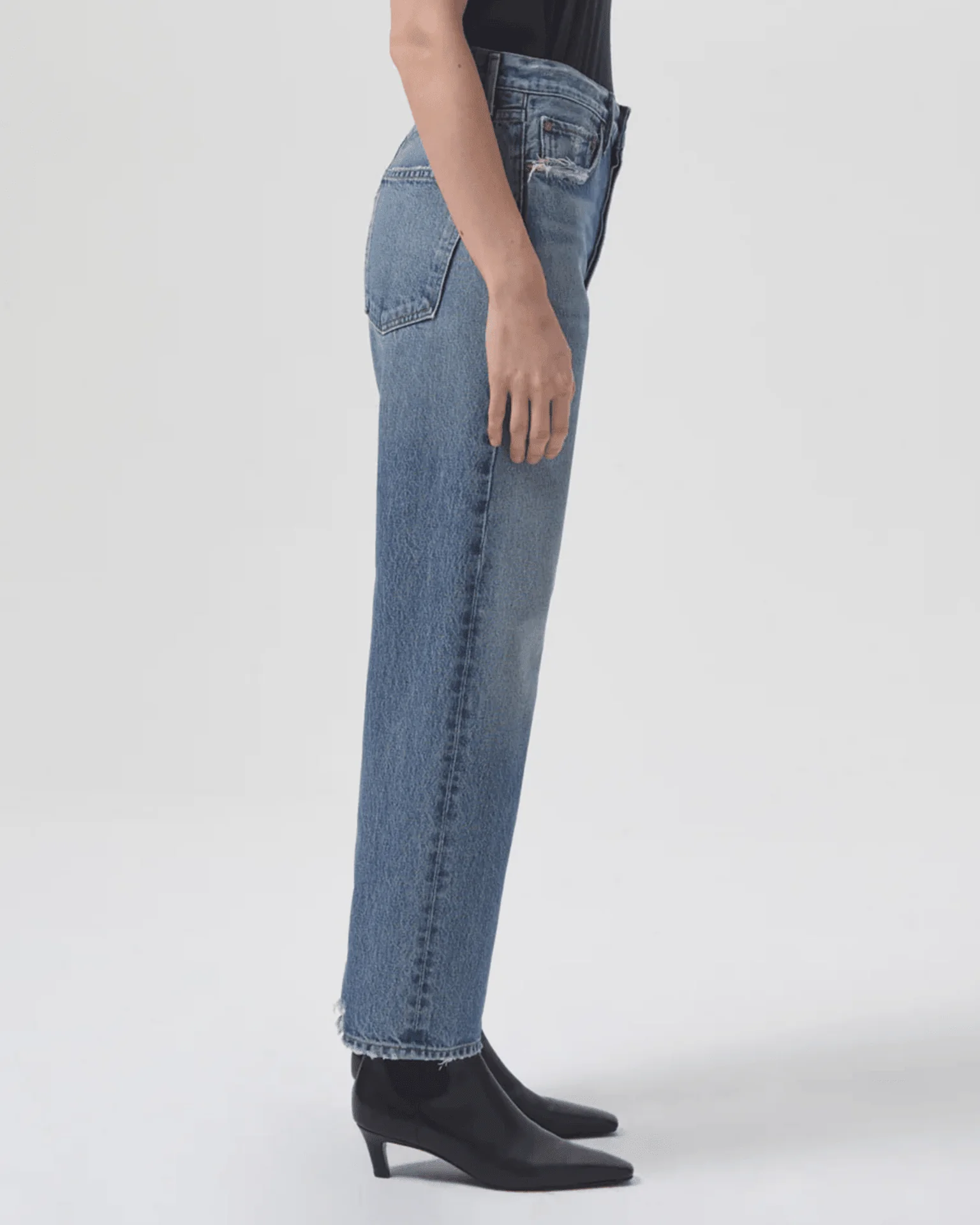 90s Crop Mid Rise Loose Straight in Hooked - Image 4