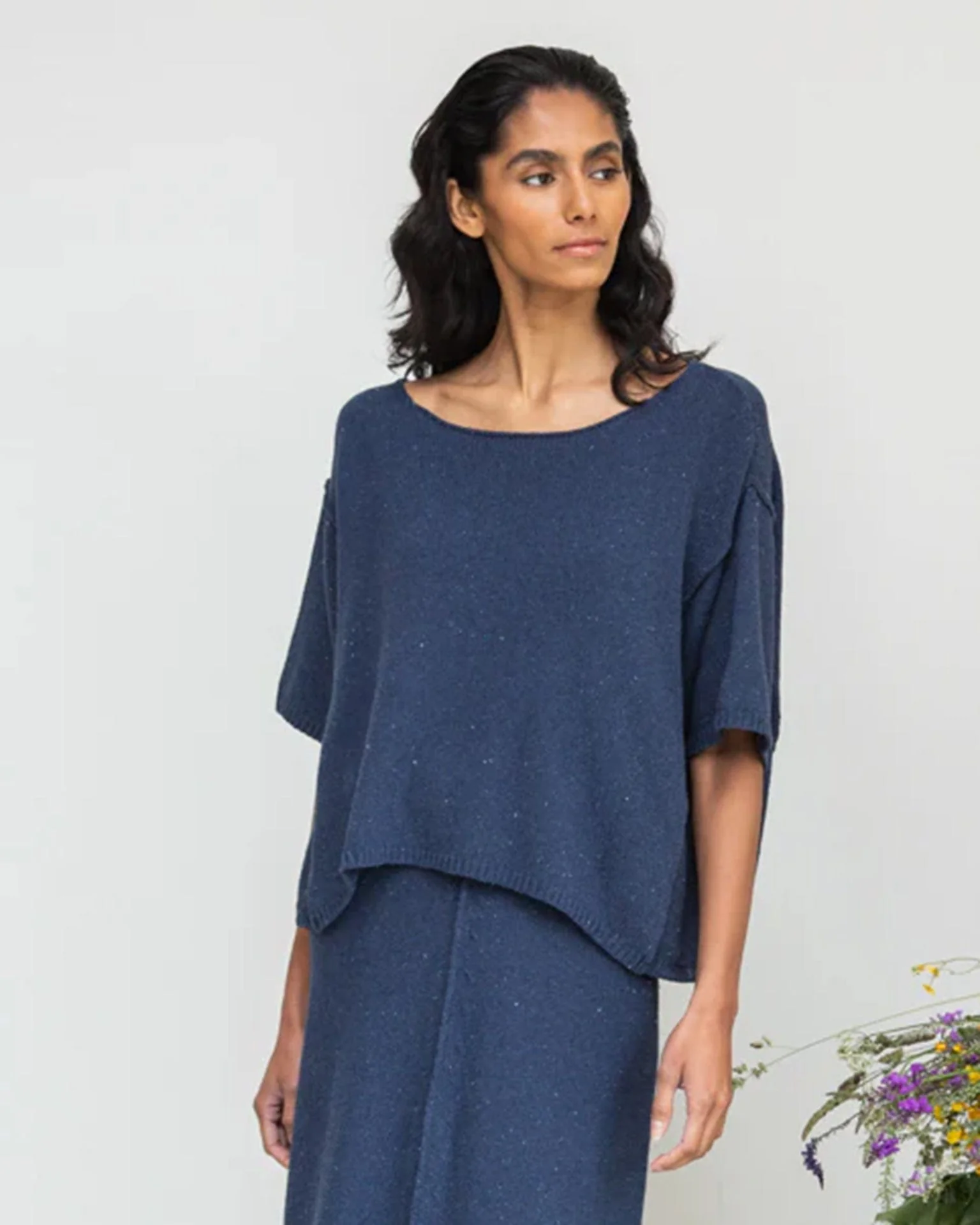 Alessia-Leigh Top in Denim Blue - Image 2