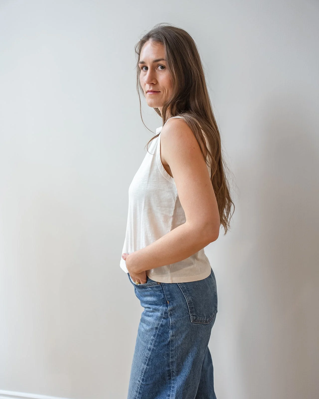 Ambria Tank Top In Beach - Image 2