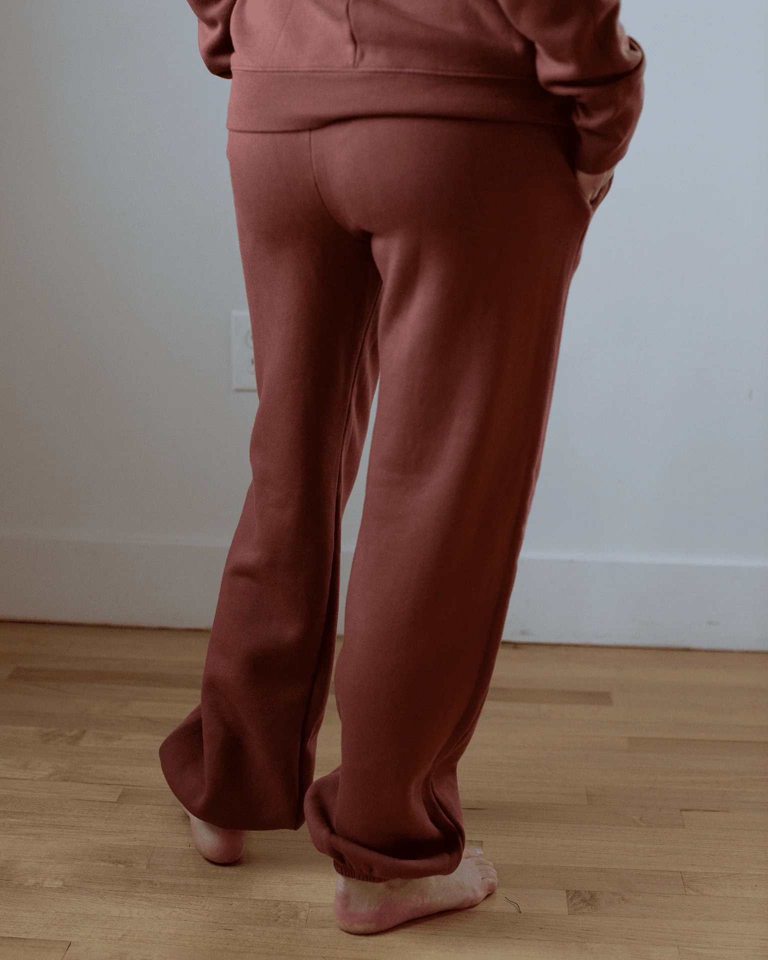 Blake Rib Waisted Pants in Roux - Image 3