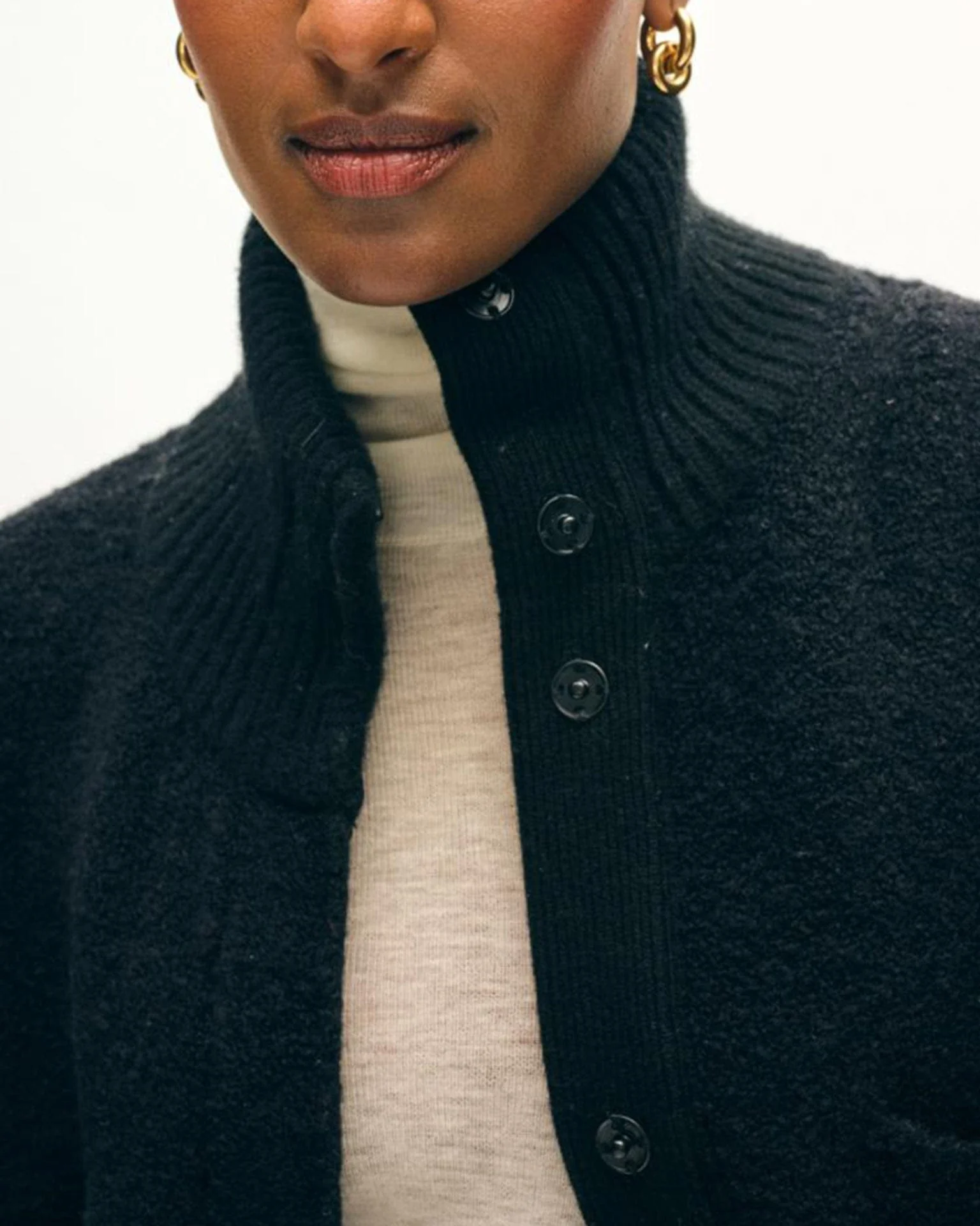 Boucle Blend Luxe Jacket in Black - Image 2