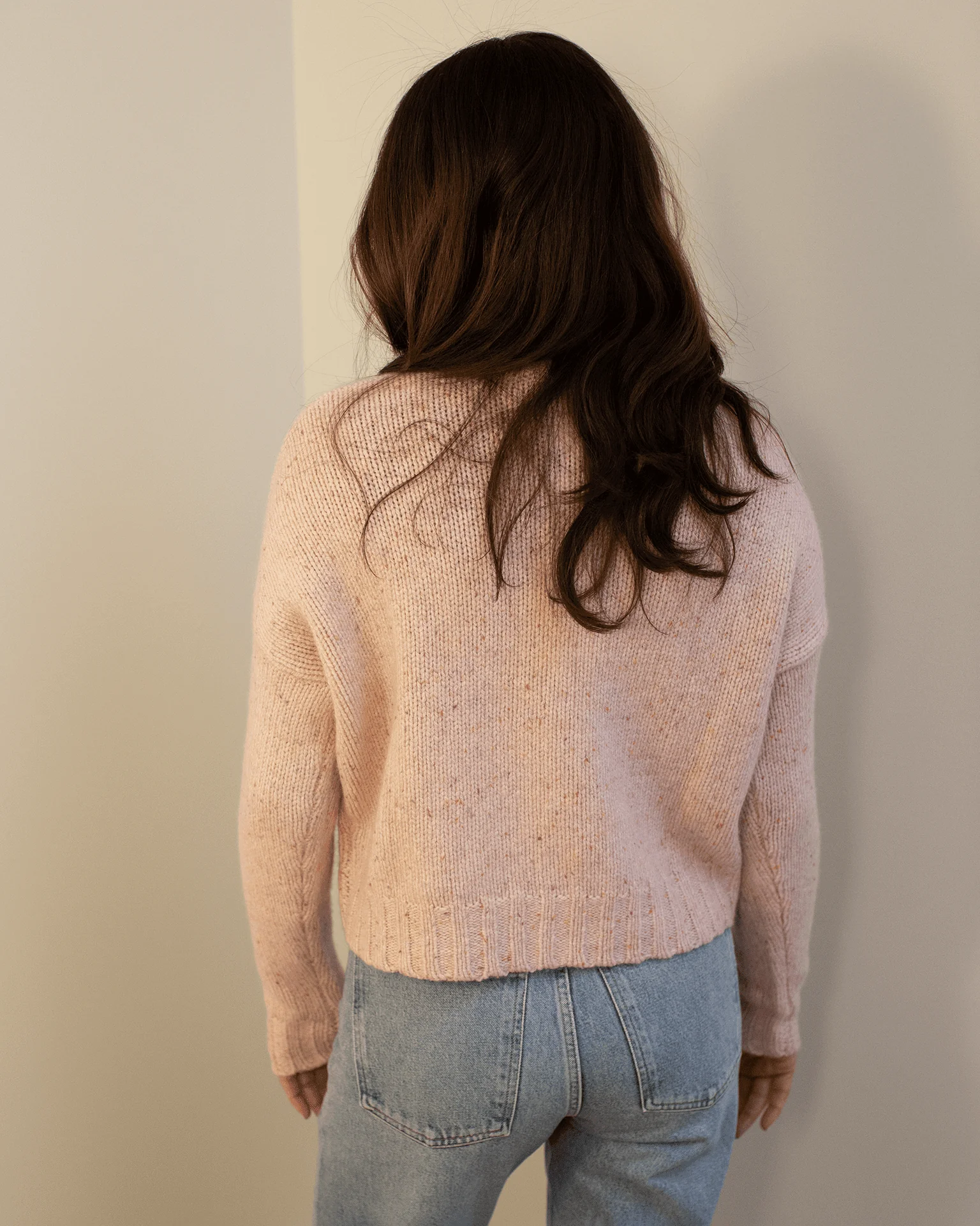 Boxy Chunky Mock in Pinkberry - Image 3