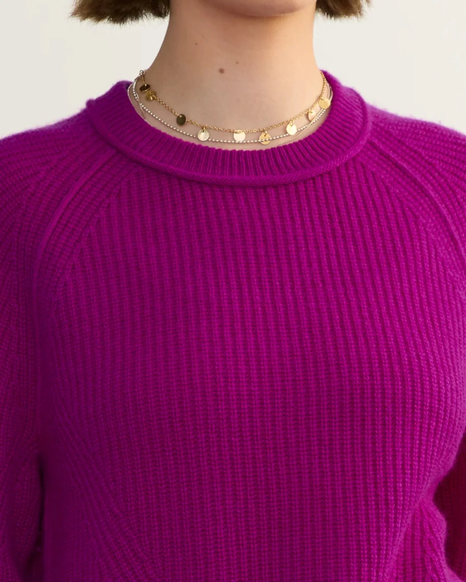 Brittany Pullover in Magenta - Image 2