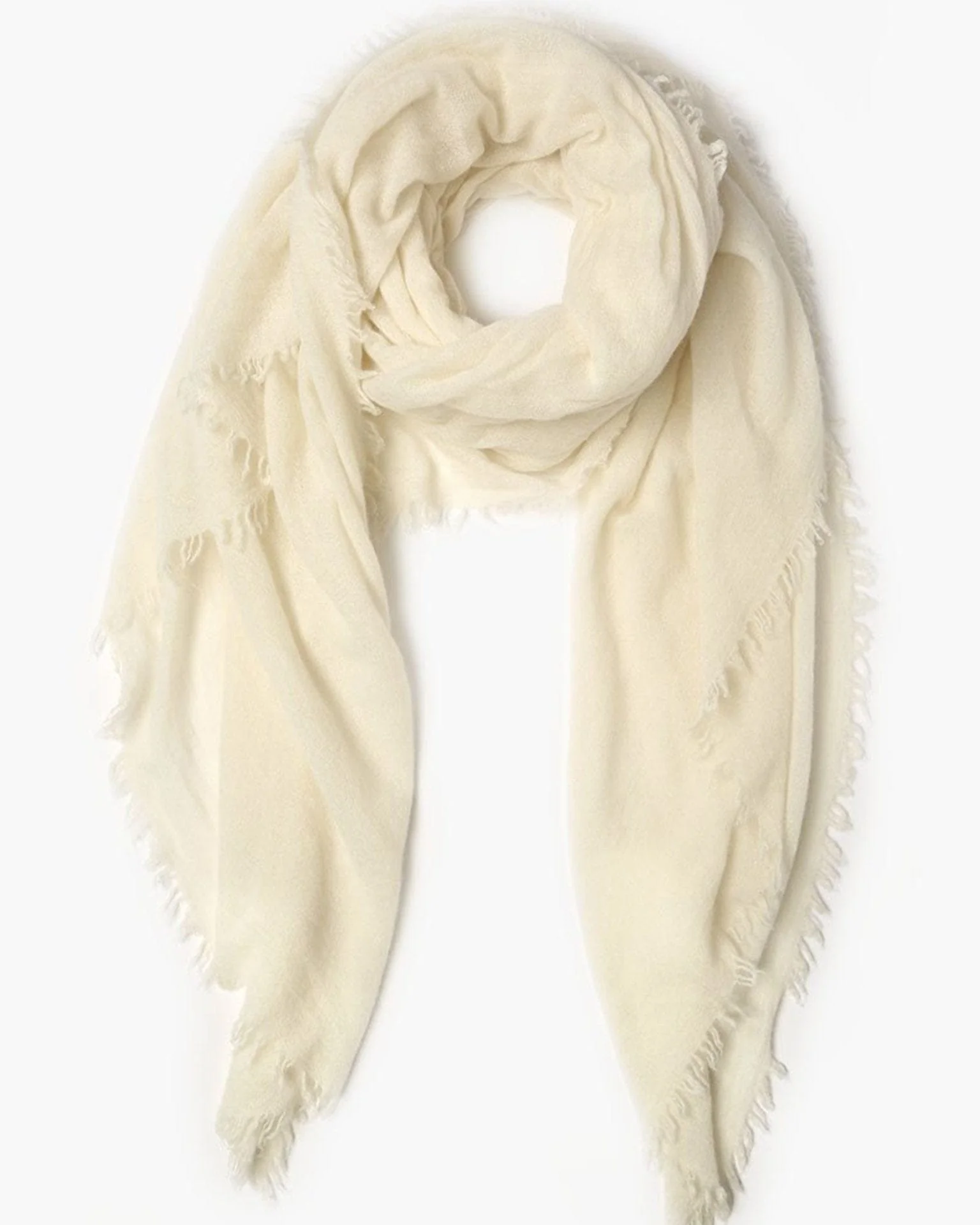 Cashmere Scarf in White