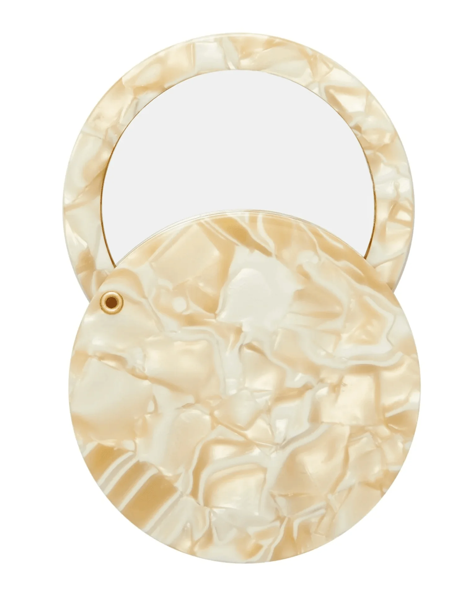 Circle Mirror in Ivory