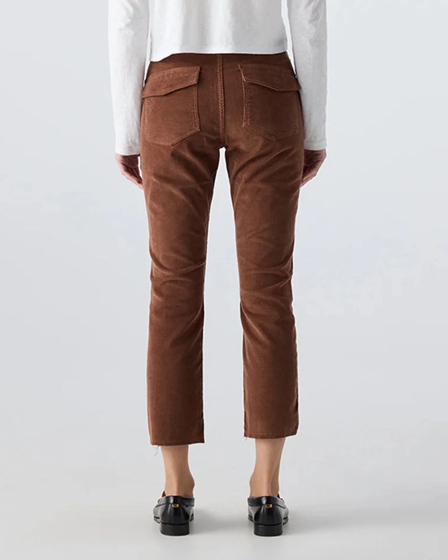 Corduroy Easy Army Trouser in Cocoa - Image 3