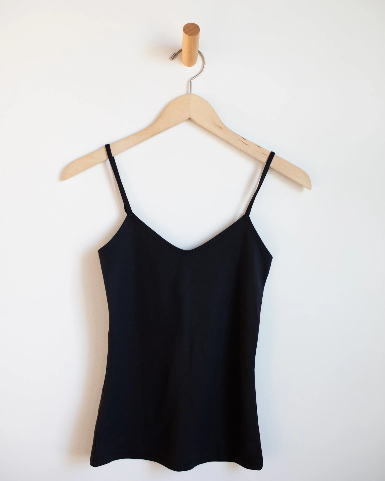 Del Adjustable Strap Cami in Black - Image 3