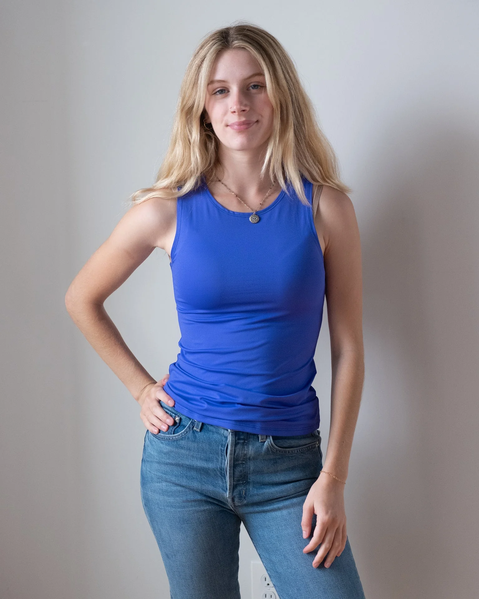 Del Cutaway Tank in Cobalt