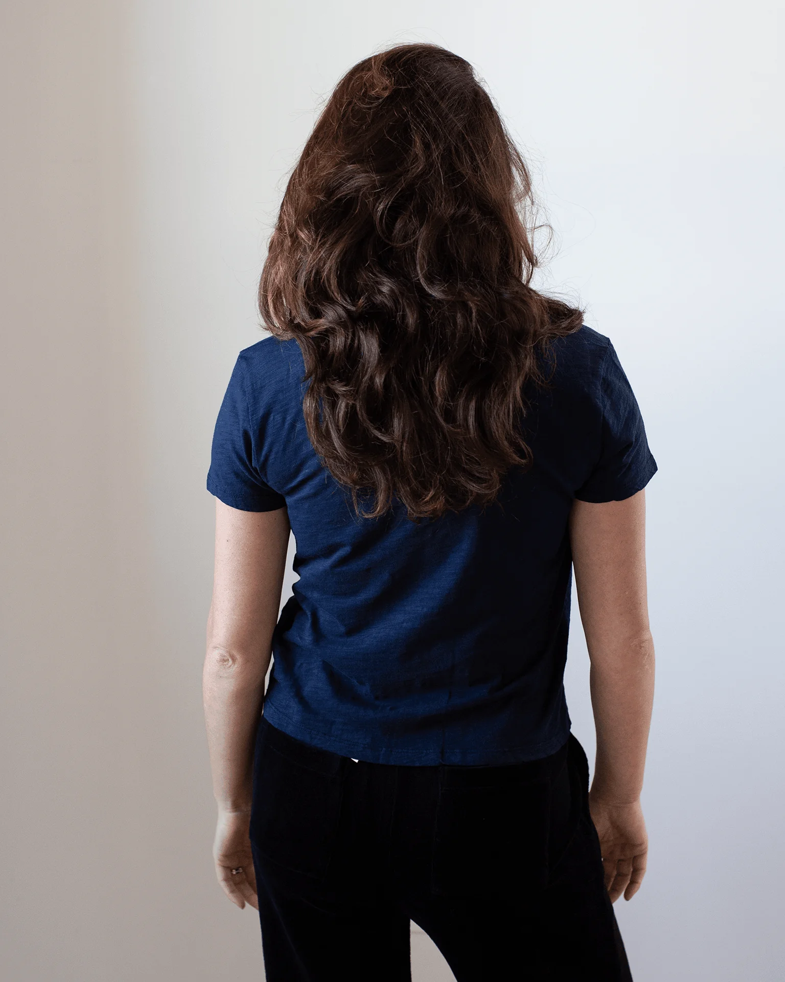 Eli V Neck Top in Midnight - Image 3