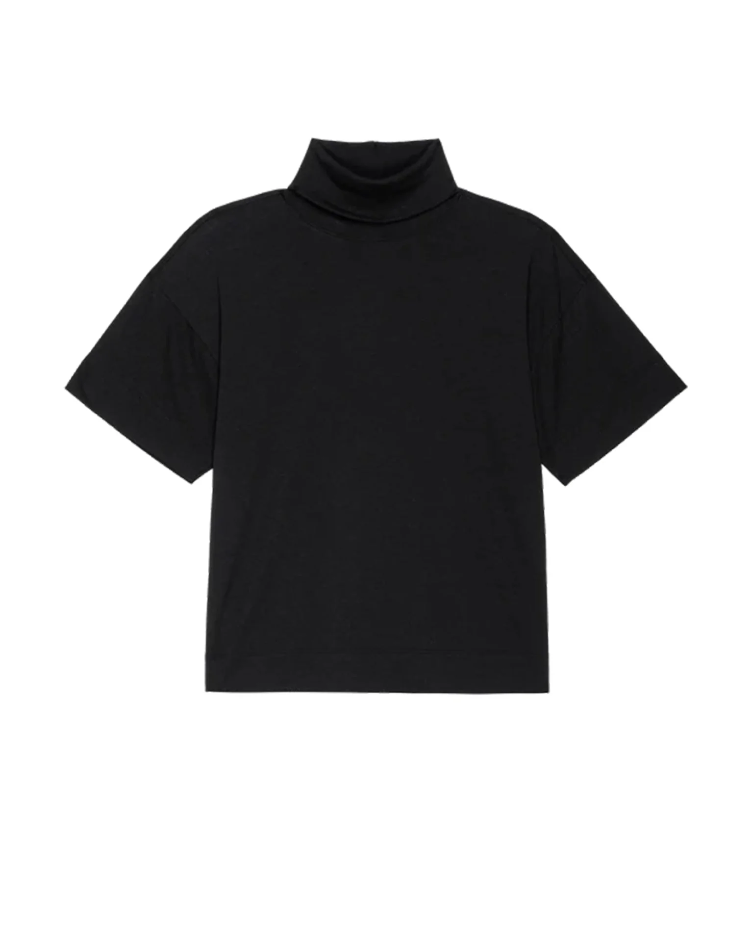 Fable Turtleneck Tee in Jet Black - Image 5