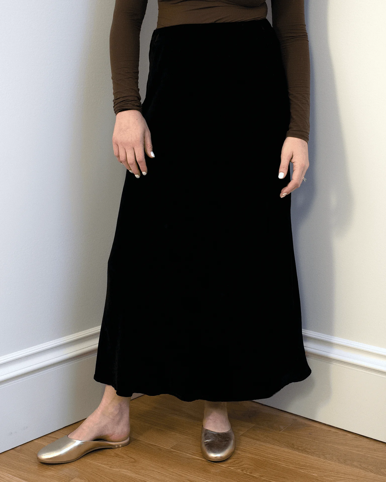 Felicity Long Skirt in Black