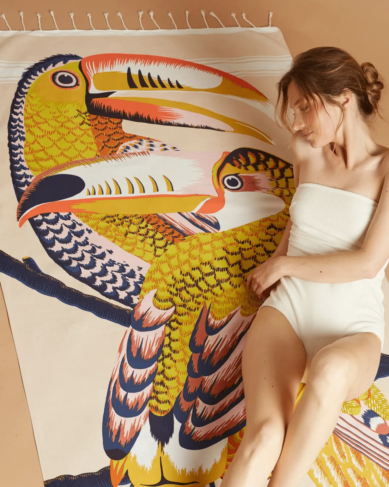 Fouta 100 Toucan in Nude - Image 2