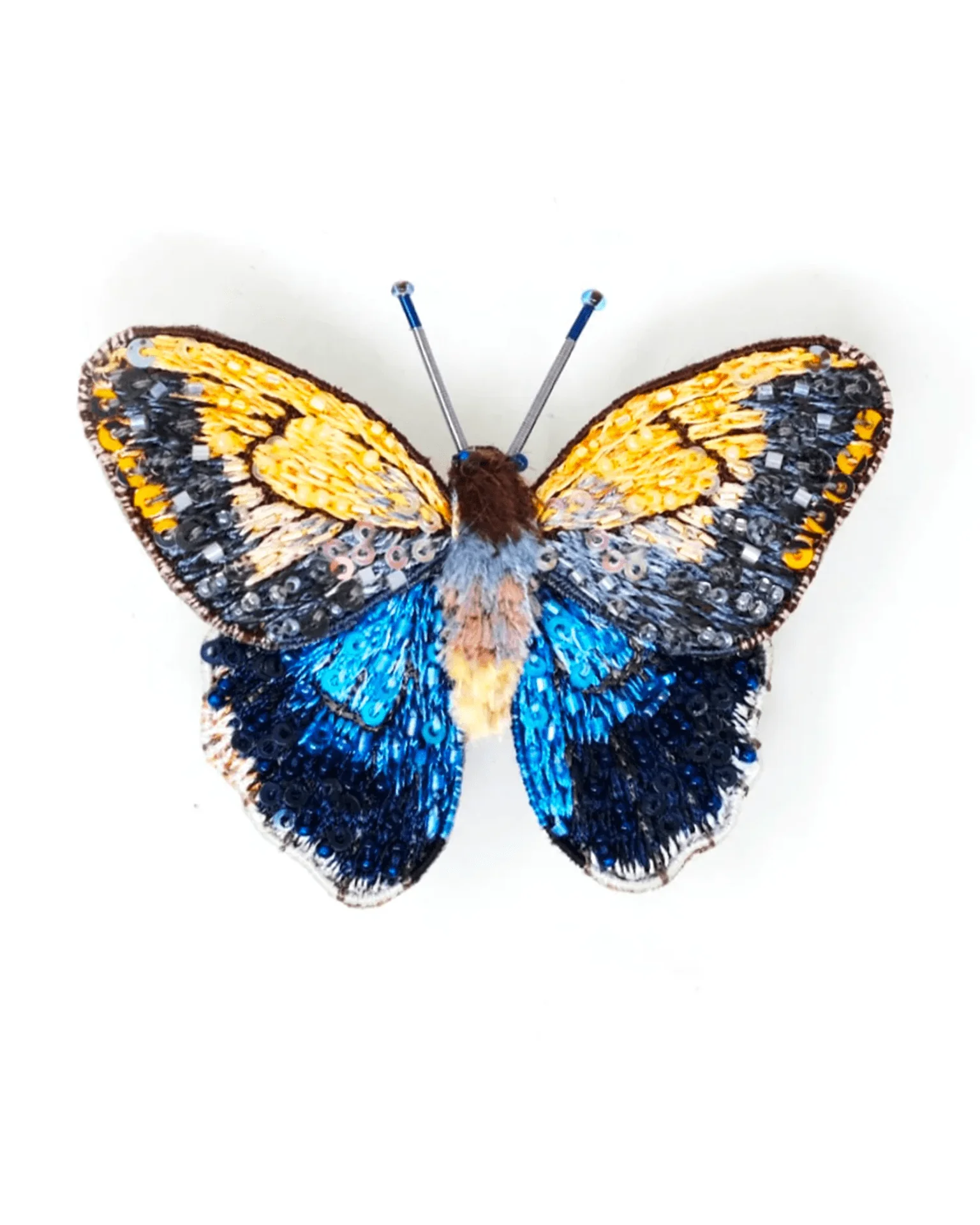 Giant Owl Butterfly Brooch Pin