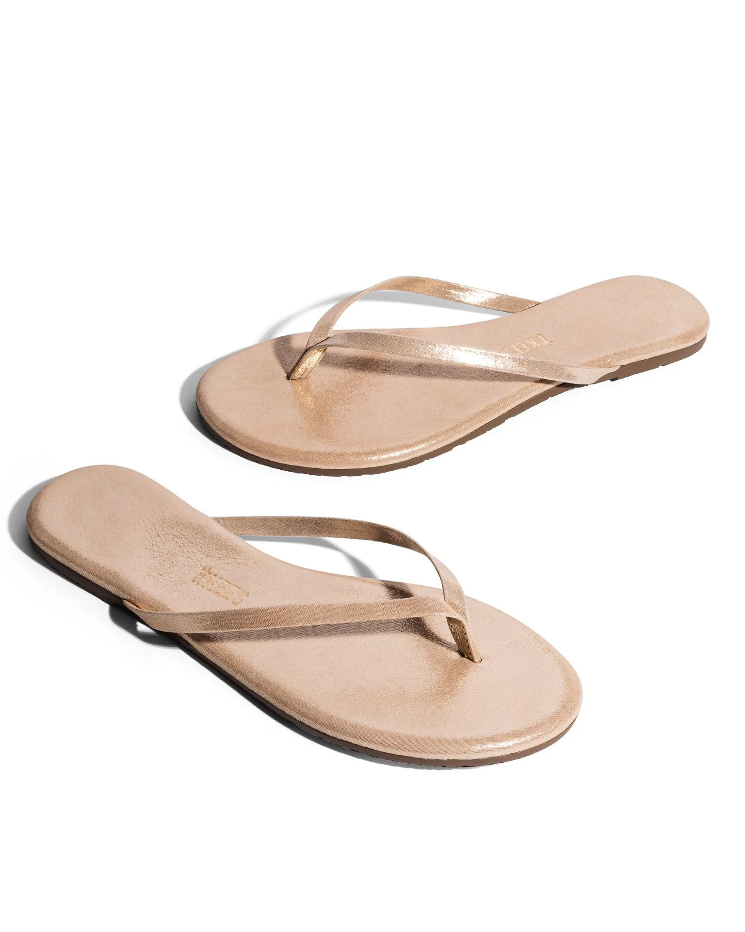 Glitter Flip Flops in Pink Pearl - Image 3