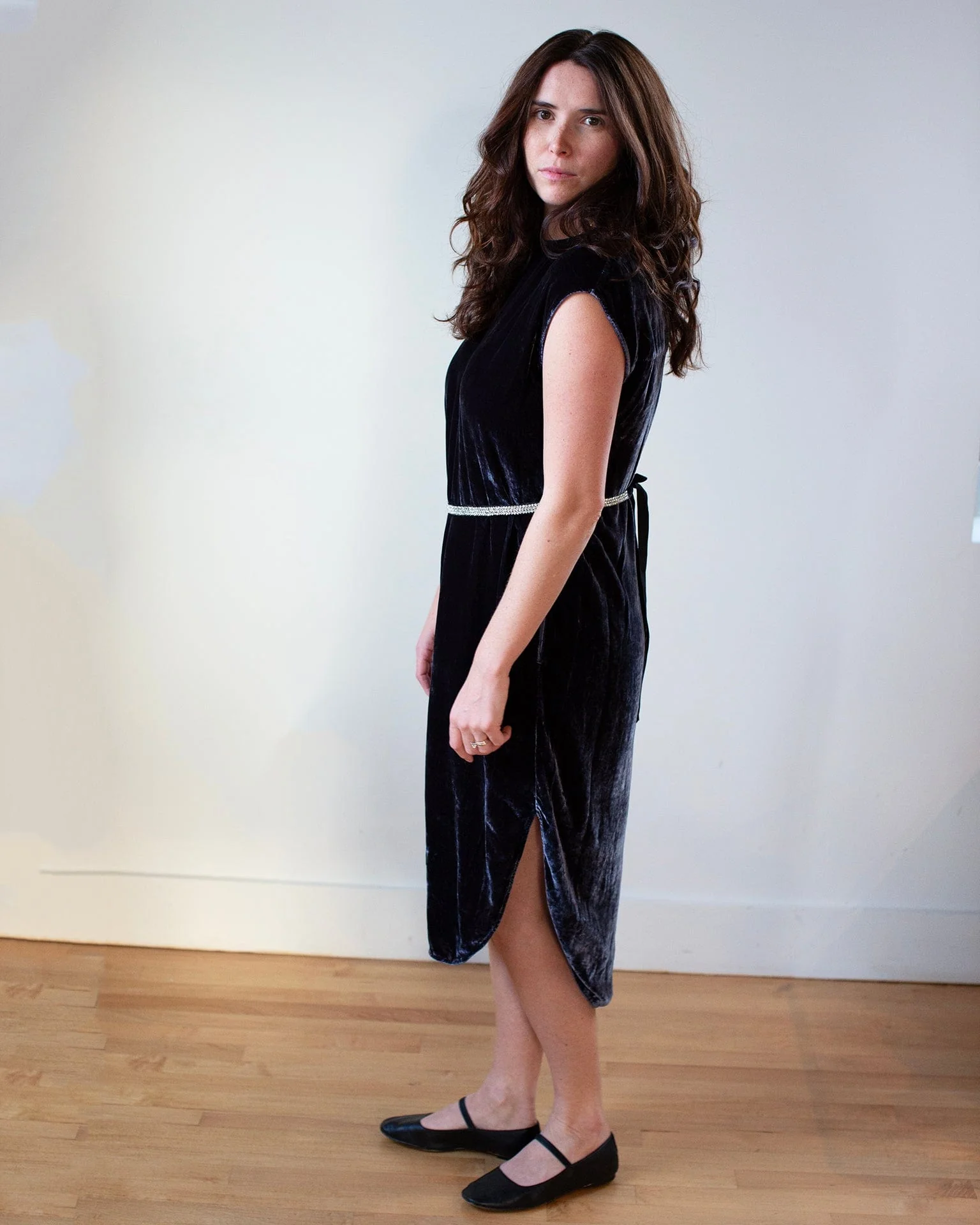 Harper S/S Dress in Navy - Image 3