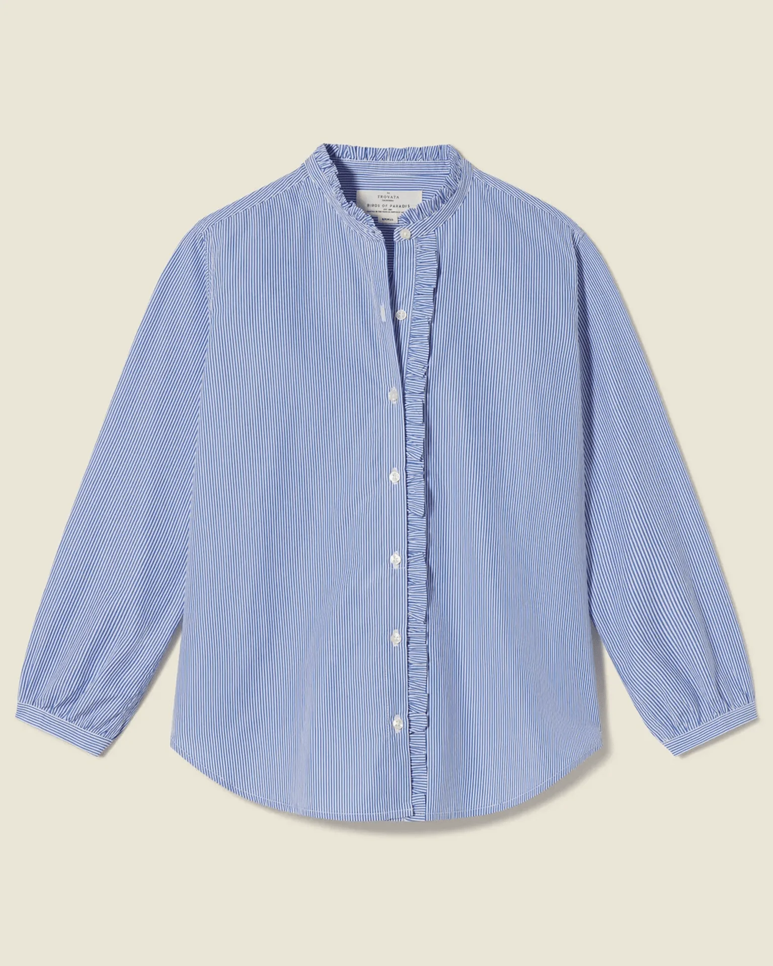 Helena Shirt in Blue/White Stripe - Image 3
