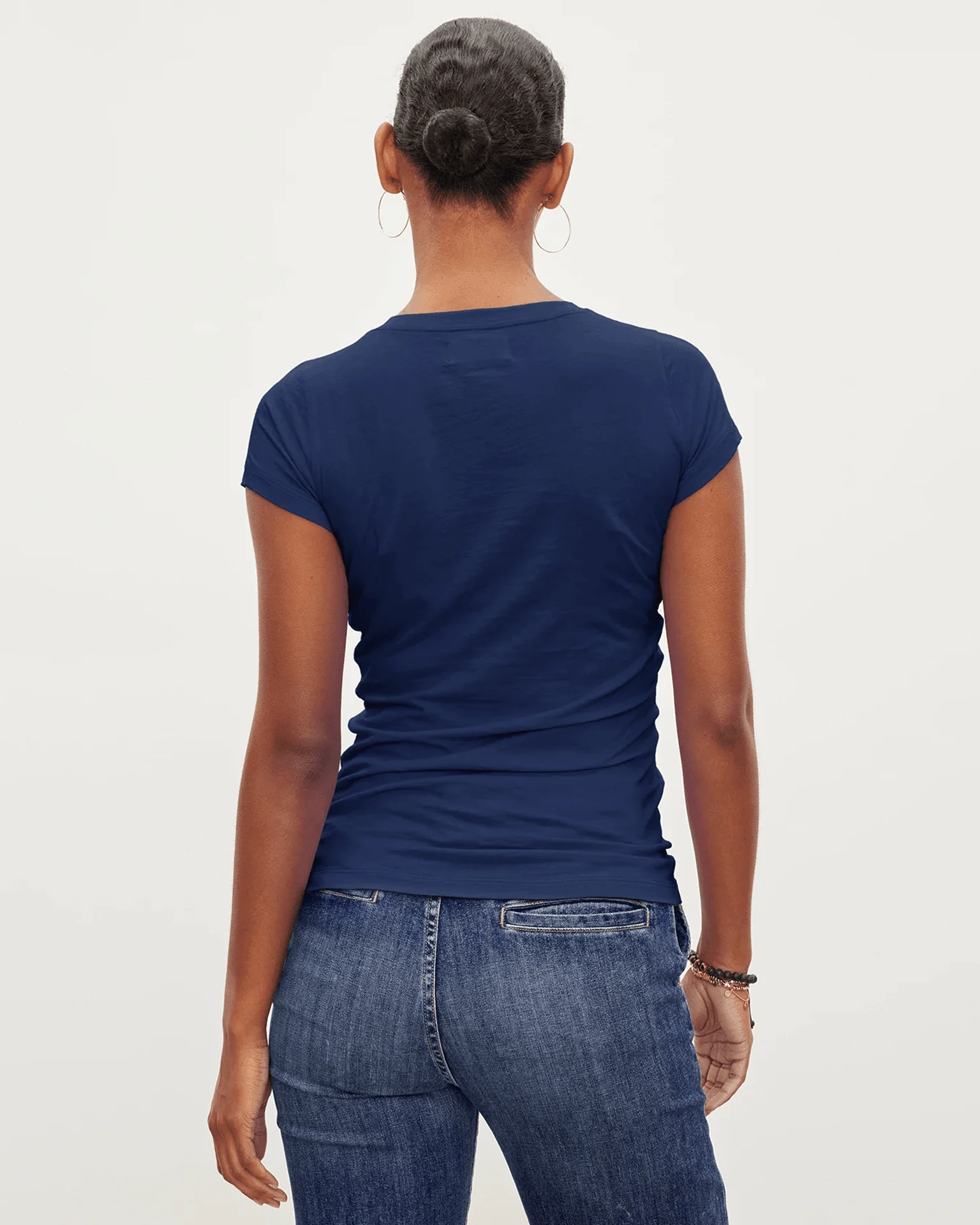 Jemma S/S Crew Neck Top in Midnight - Image 3
