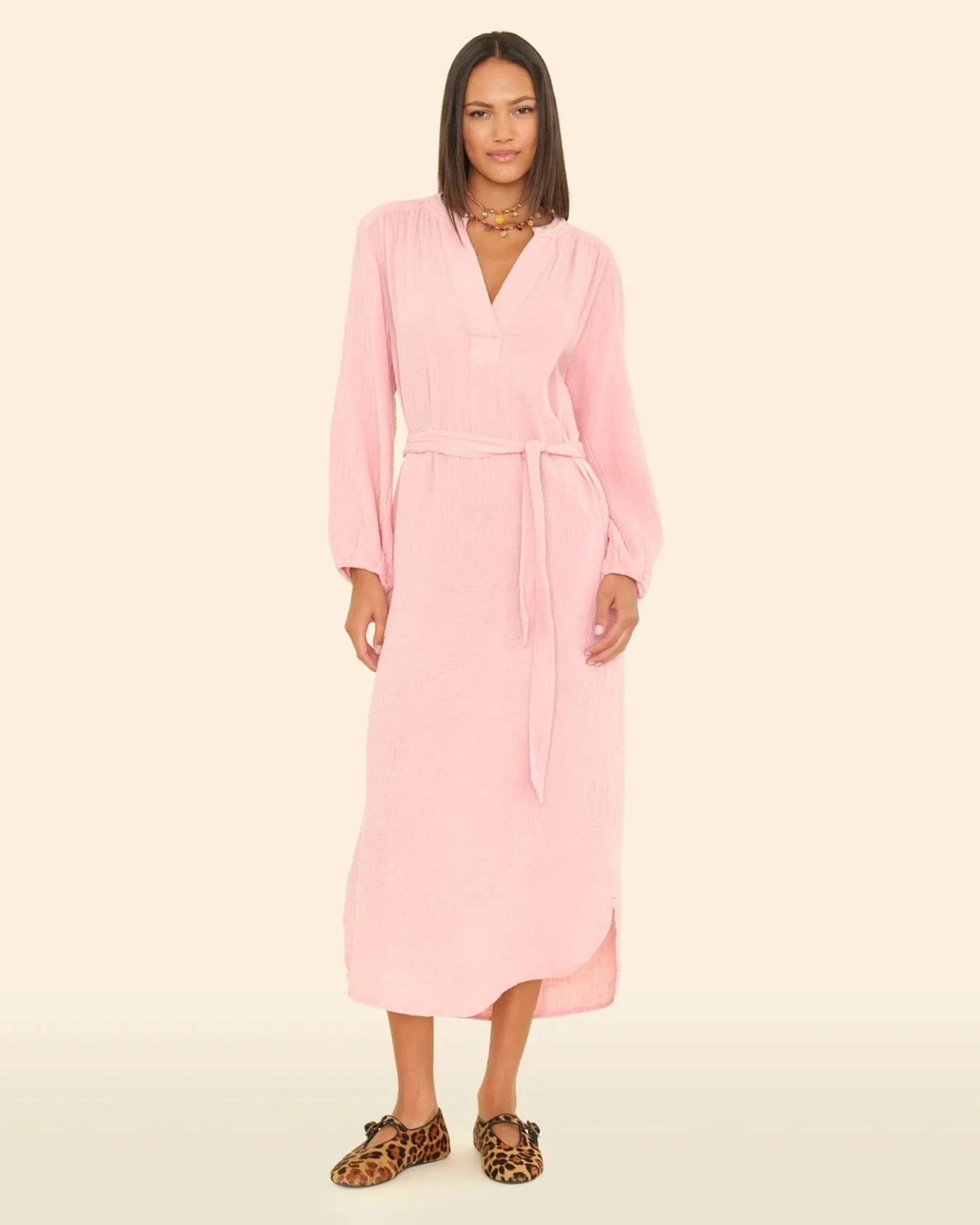 Josephine Dress In Pink Rose