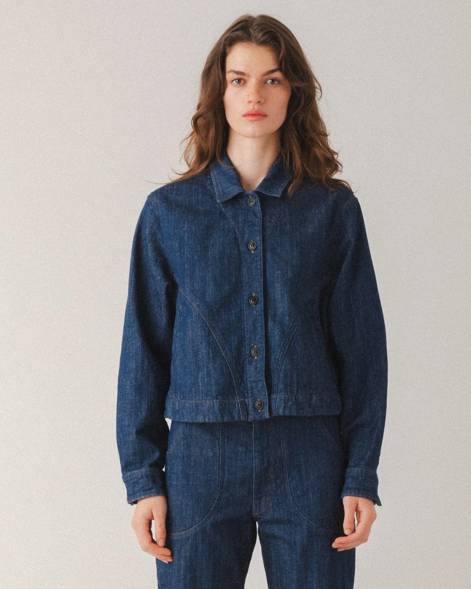 Juxtapose Jacket in True Blue