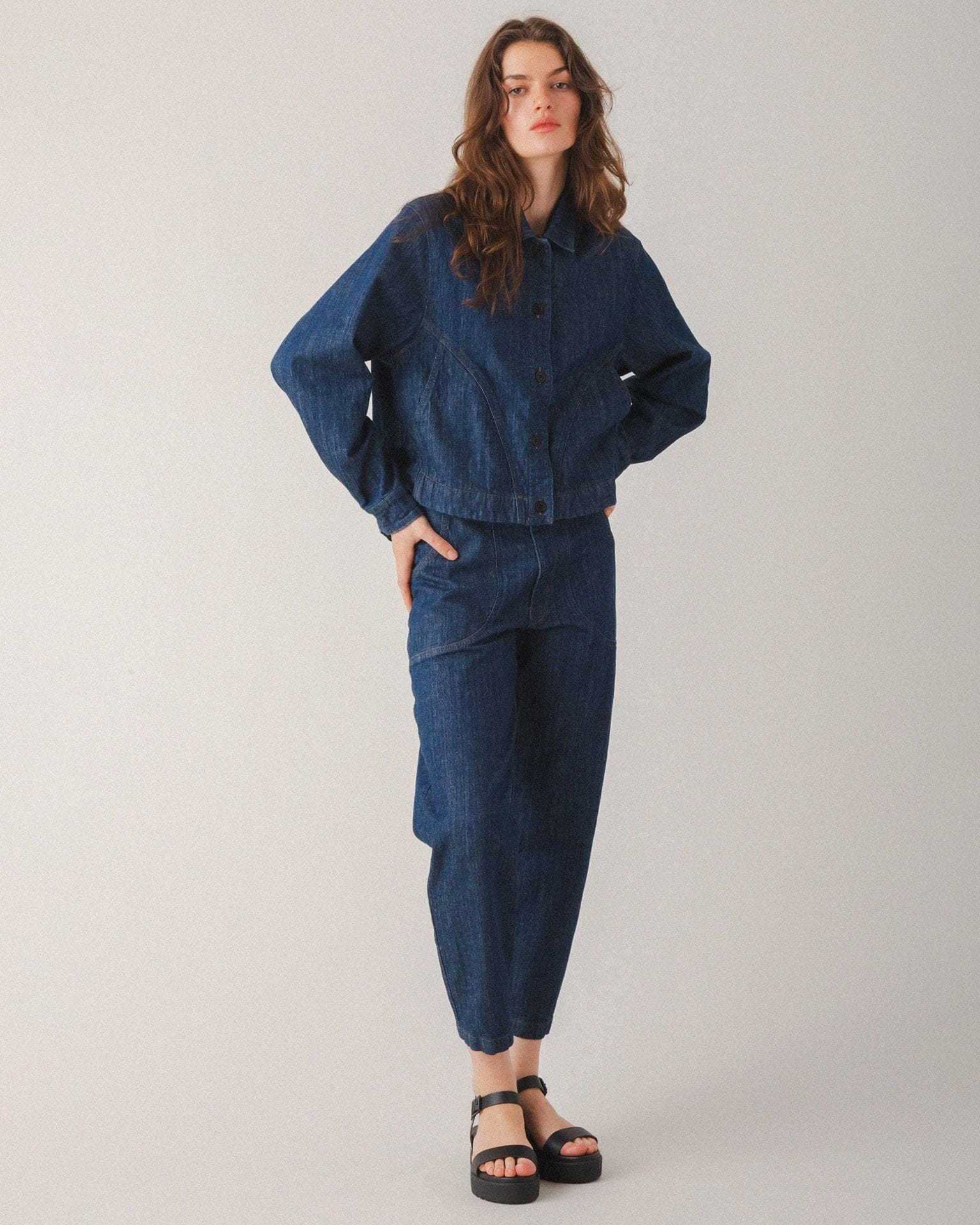 Juxtapose Jacket in True Blue - Image 3