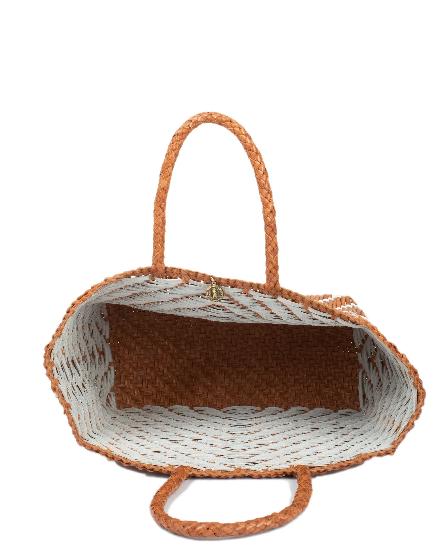Kumari Basket - Big in Tan/White - Image 2
