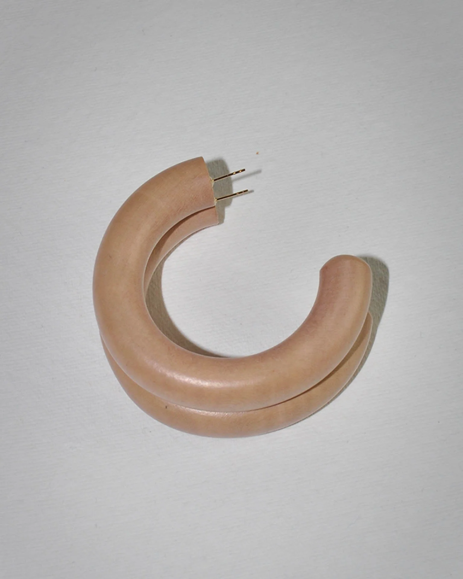 Large Chunk Hoop in Petal