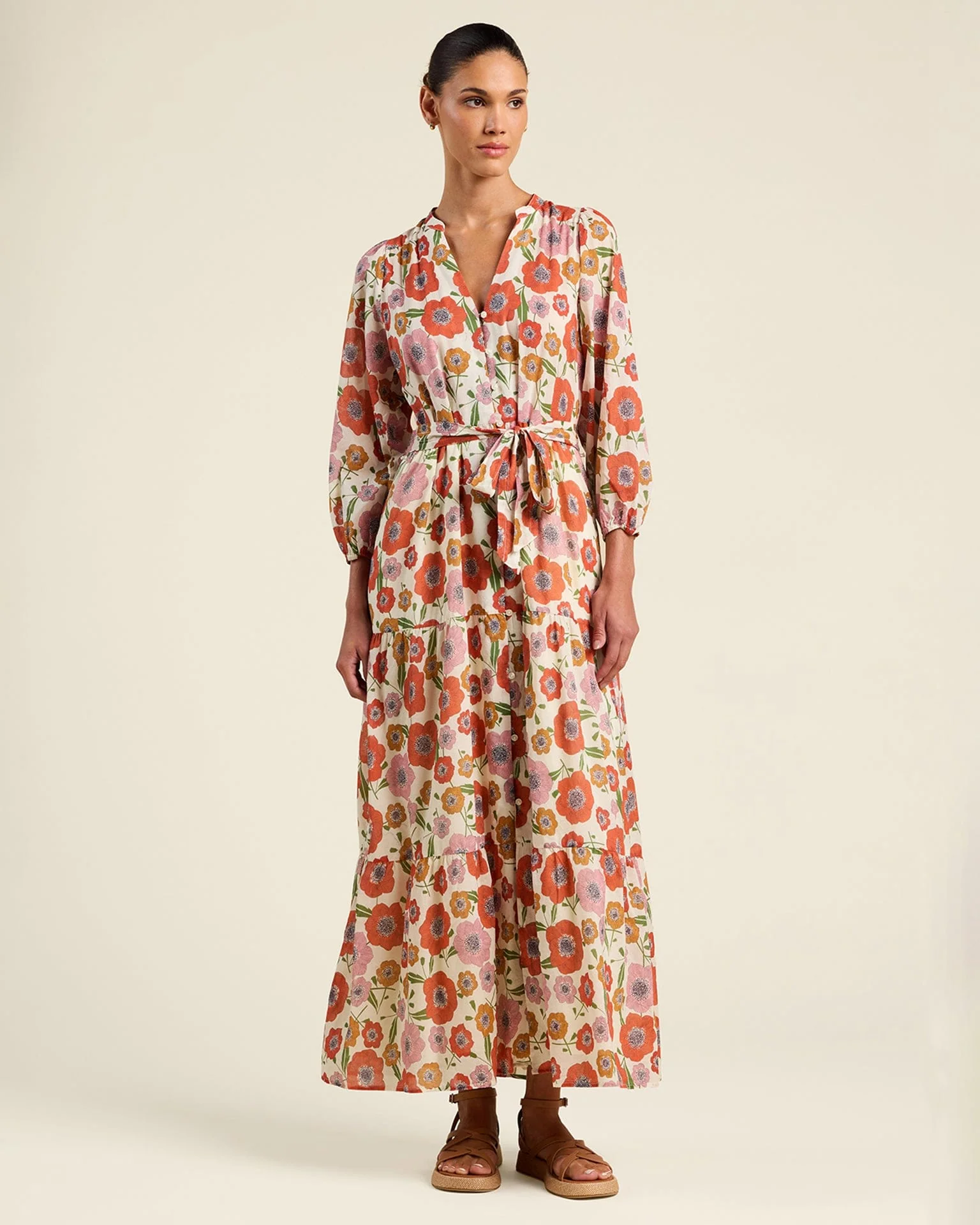 Lia Dress in Poppy Costa