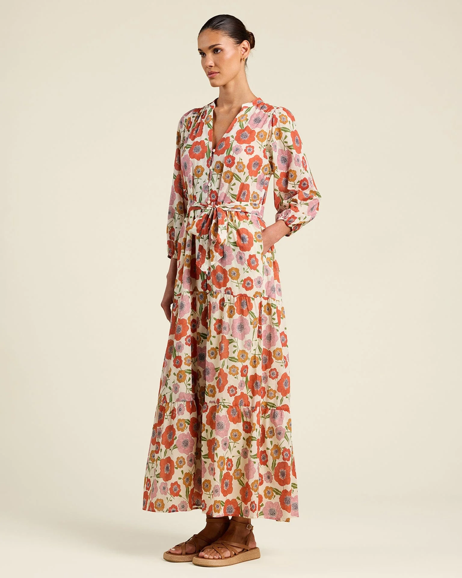 Lia Dress in Poppy Costa - Image 2