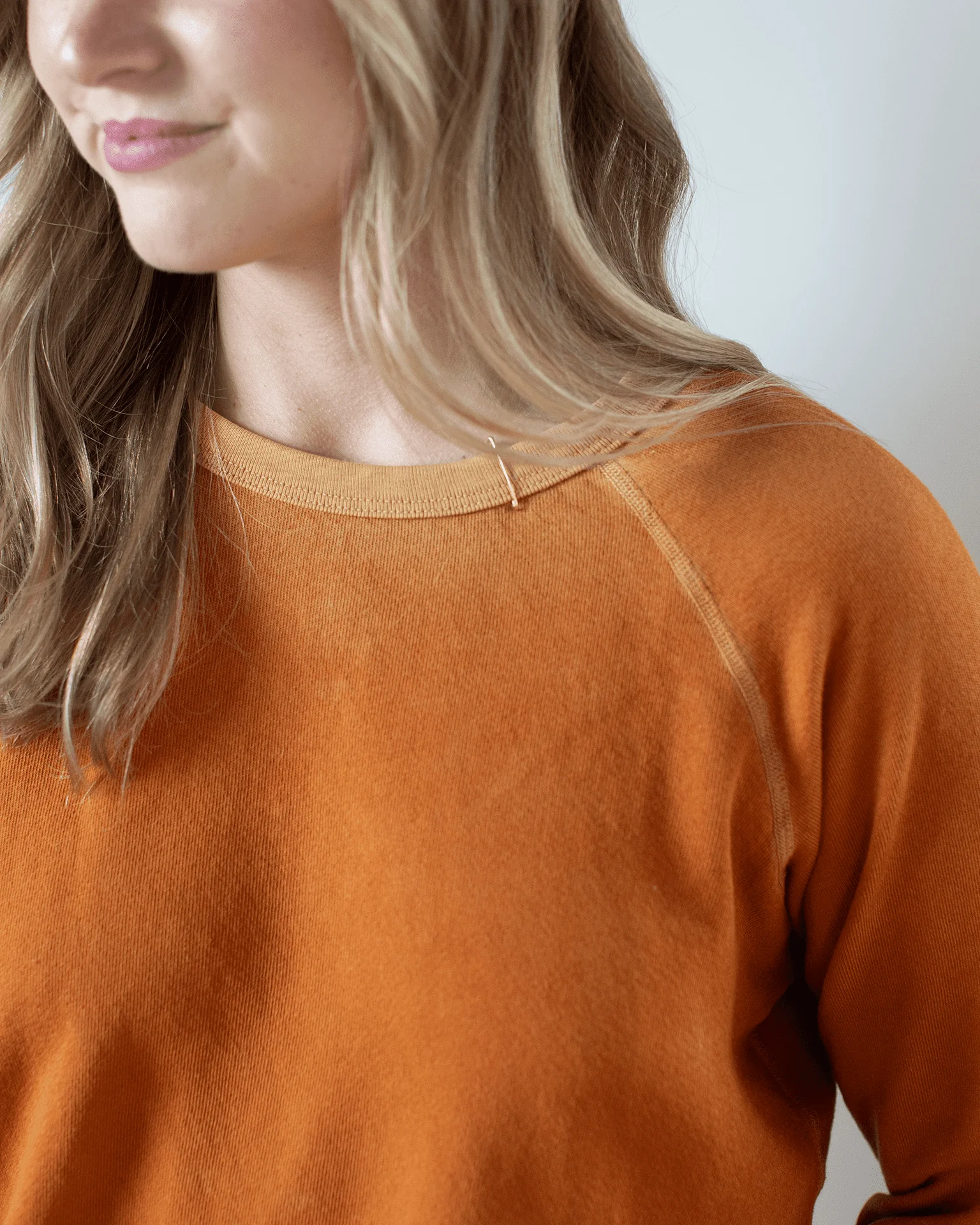 Lucky Rabbits Sweatshirt in Orange Machine - Image 2