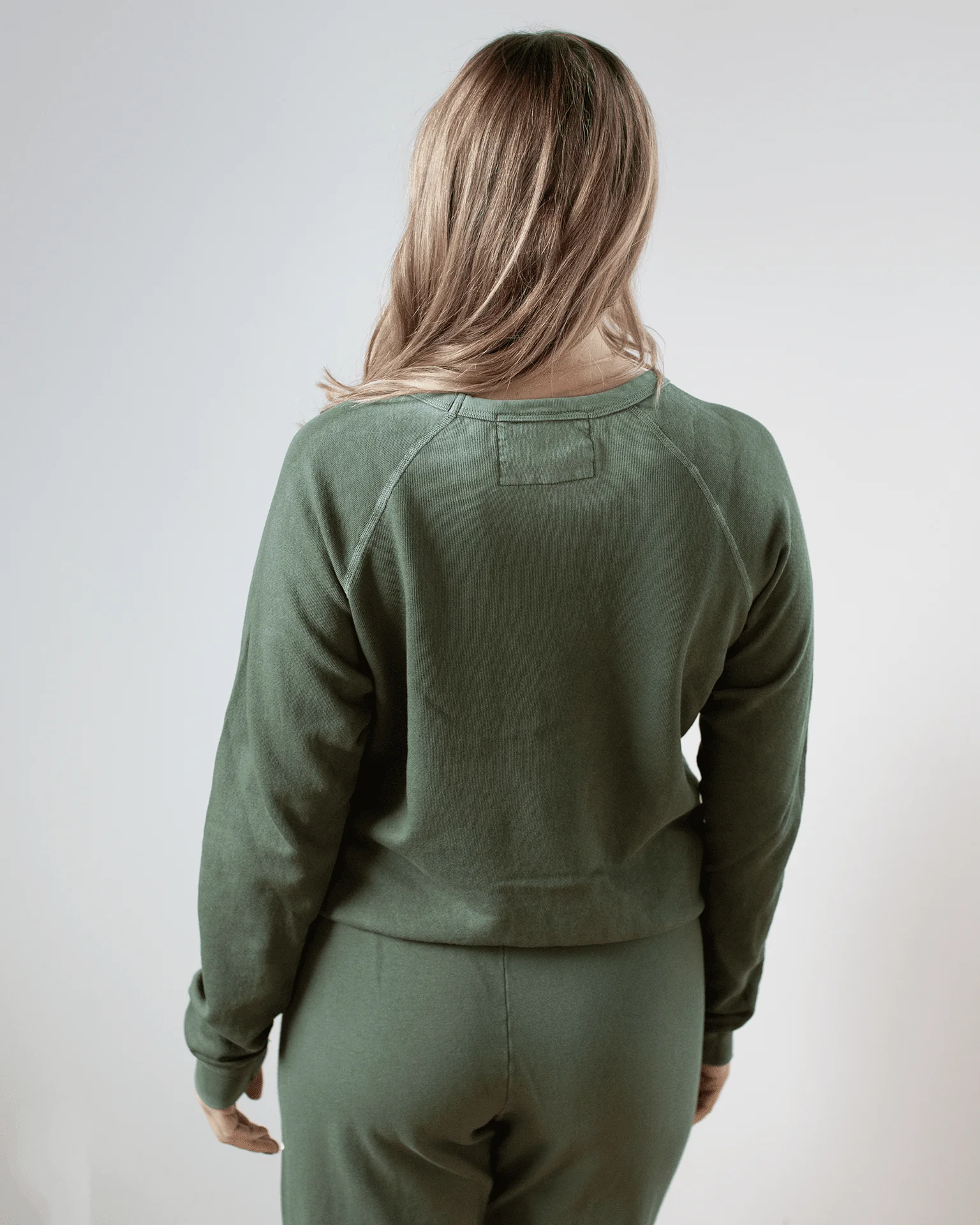 Lucky Rabbits Sweatshirt in Surplus Greens - Image 5