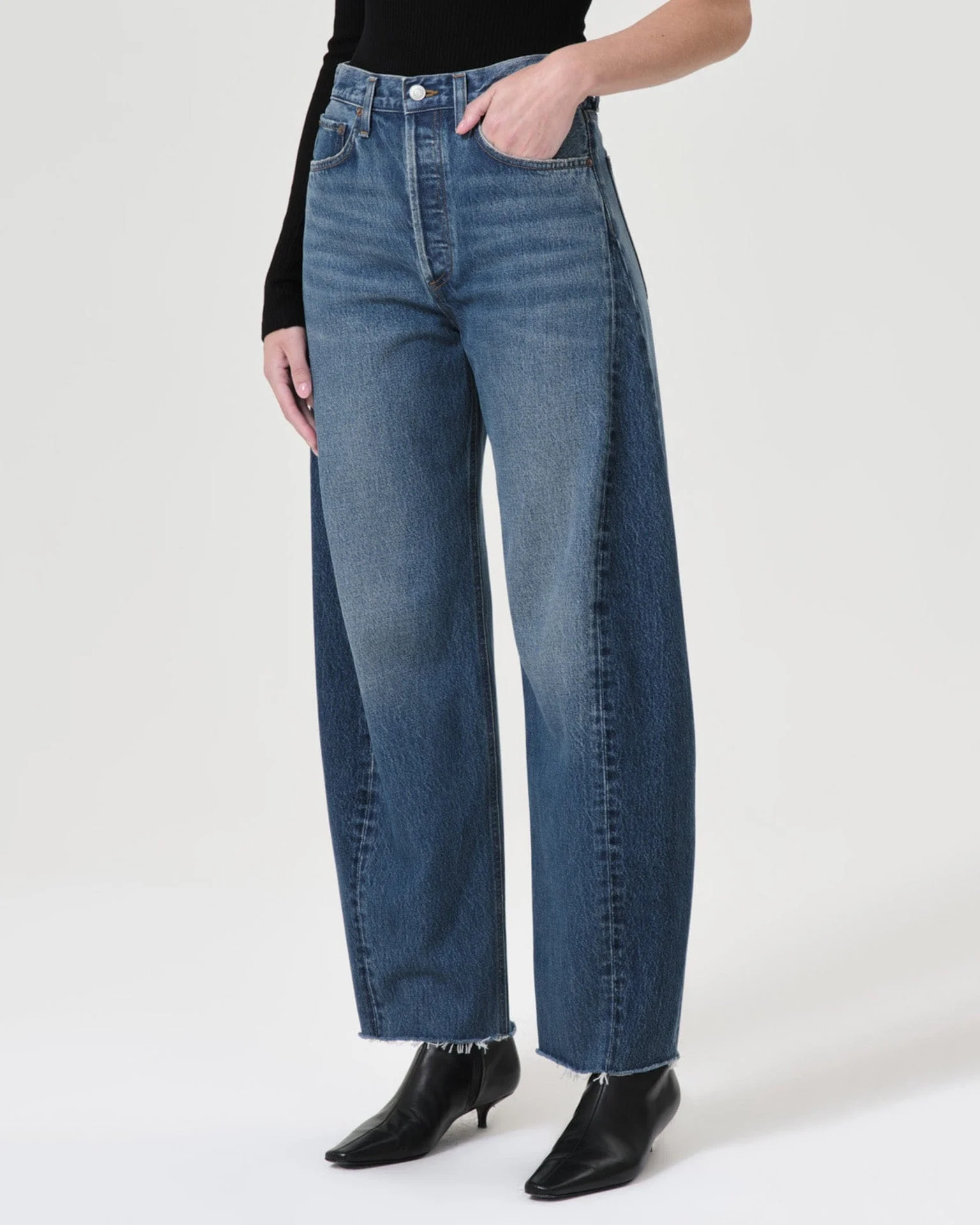 Luna Pieced Jean in Split - Image 2