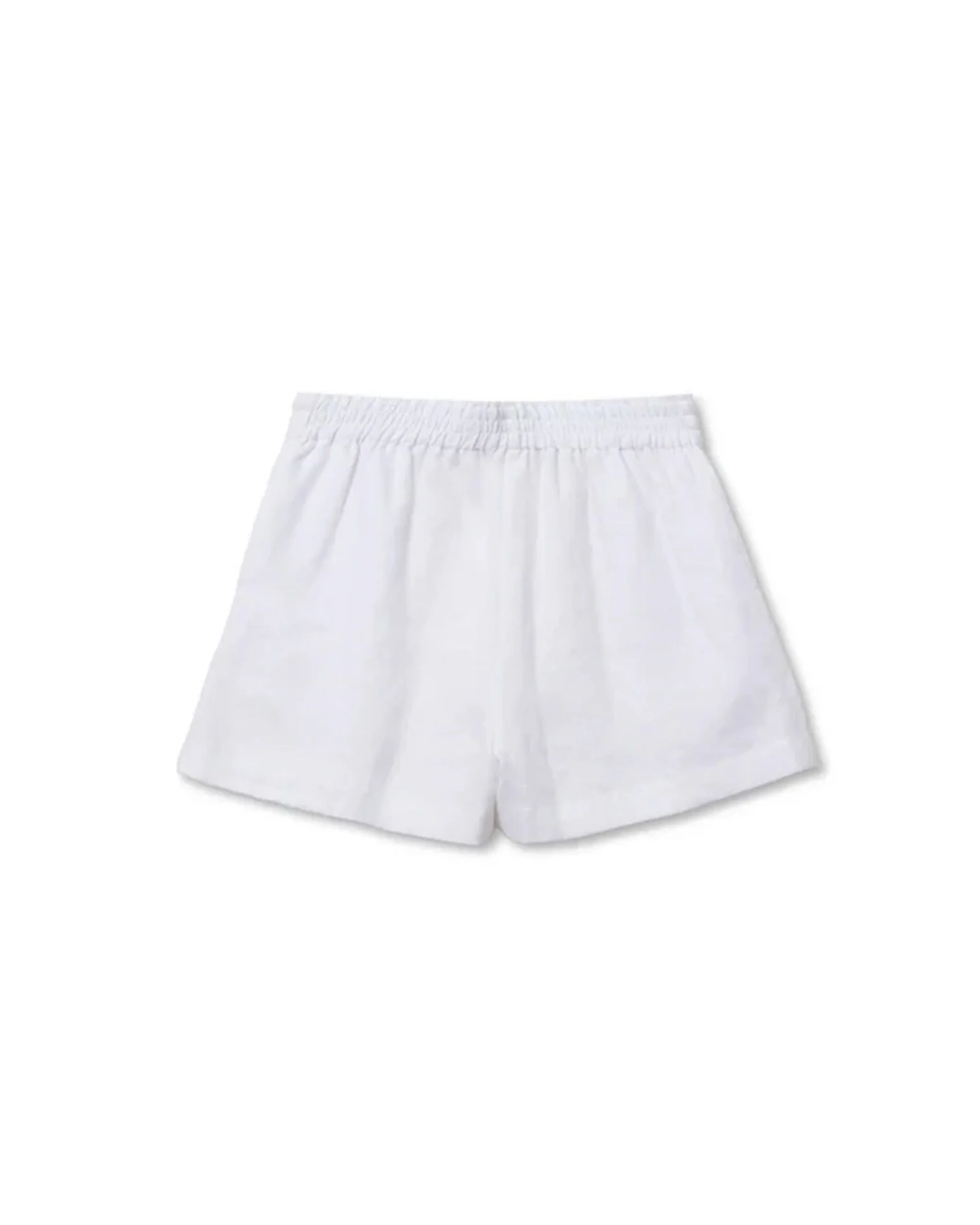 Malin - Linen Shorts in White - Image 3