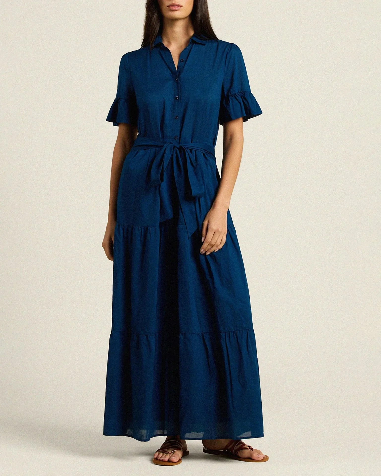 Martine Dress in Laguna Navy