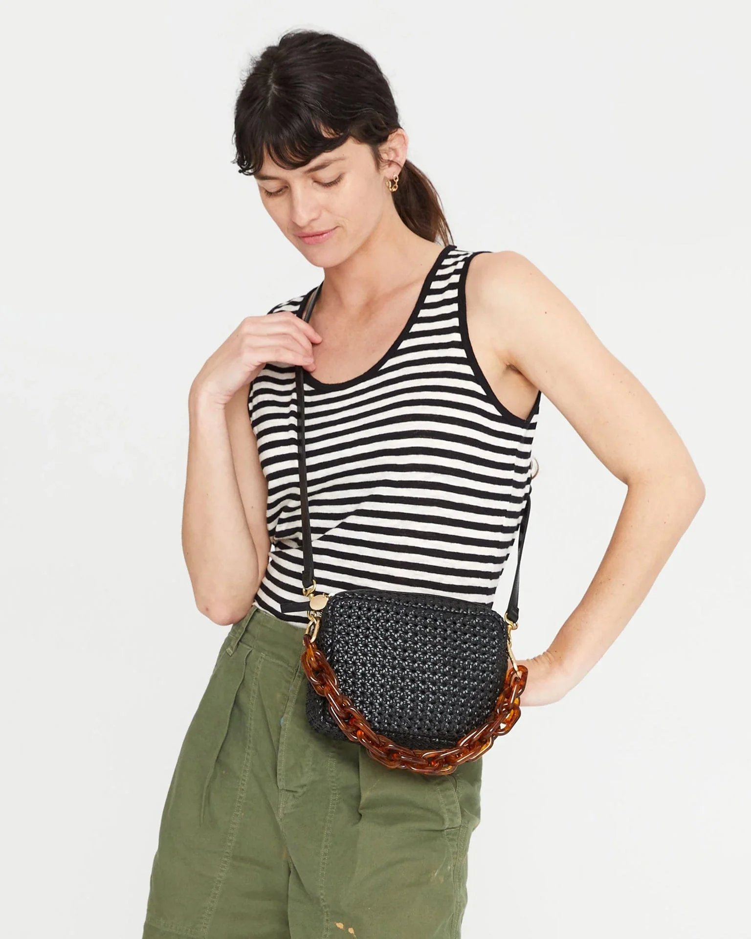 Midi Sac in Black Rattan - Image 2