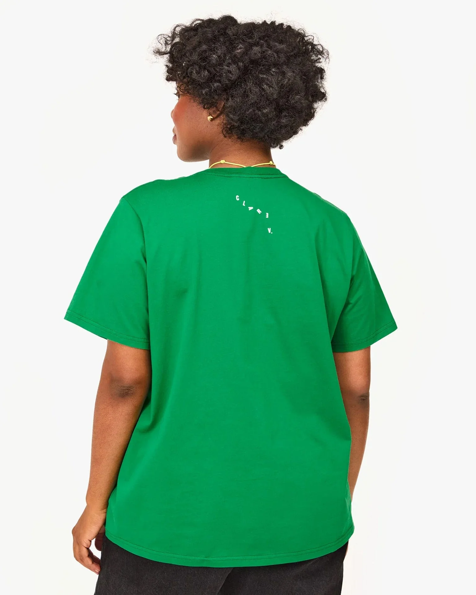 Oui Original Tee in Green Apple w/ Cream - Image 2