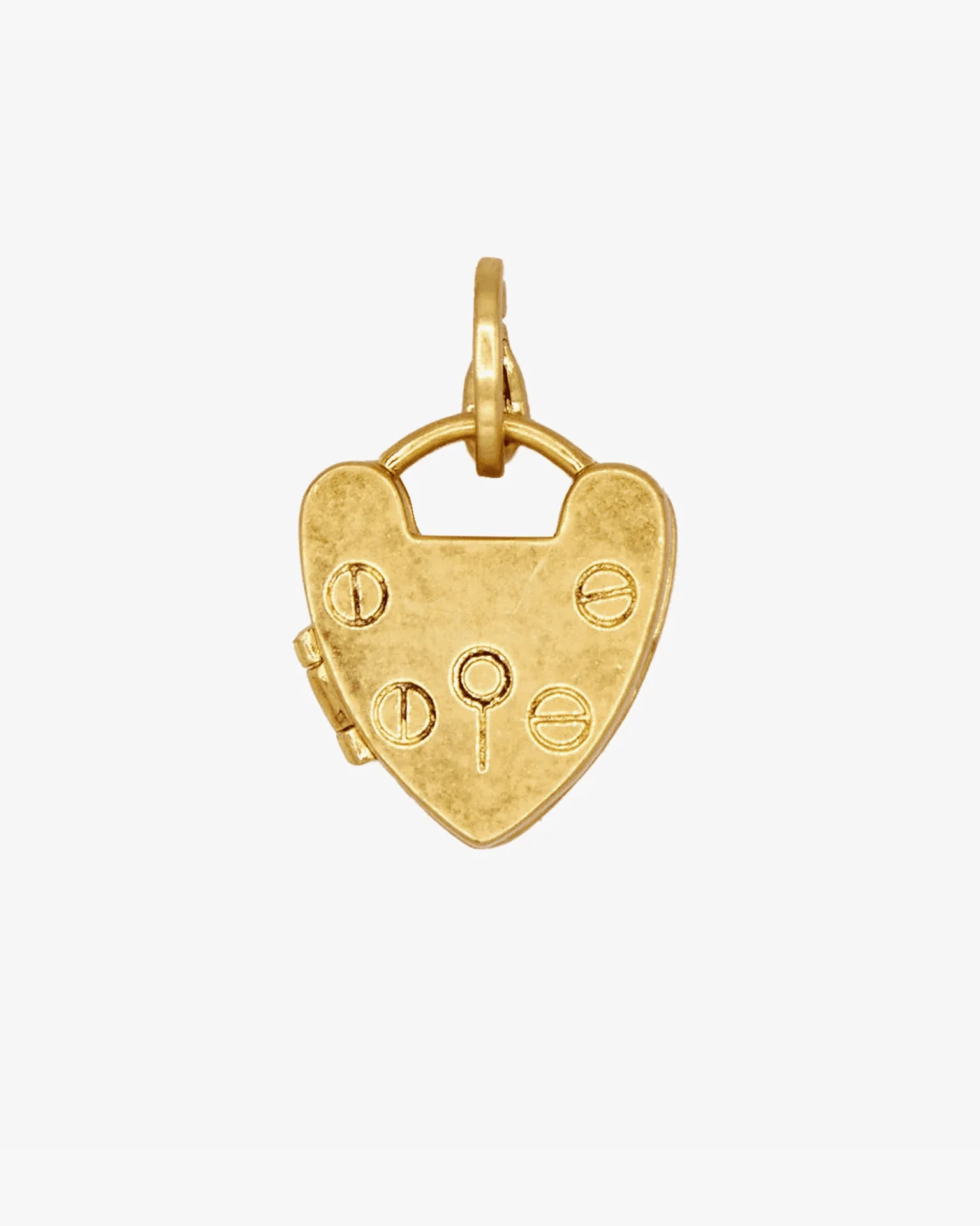 Padlock Locket in Vintage Gold