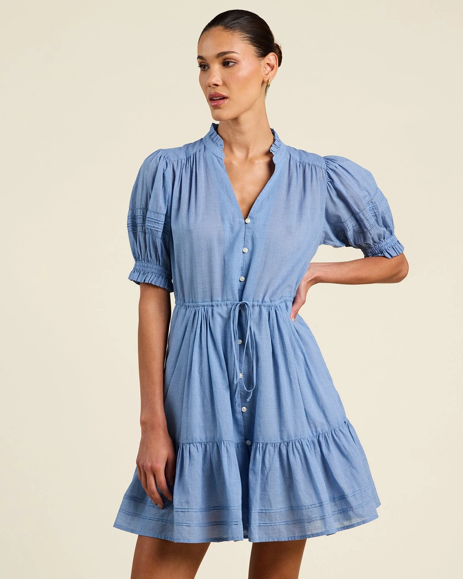 Phoebe Dress in Brisa Houndstooth - Image 2
