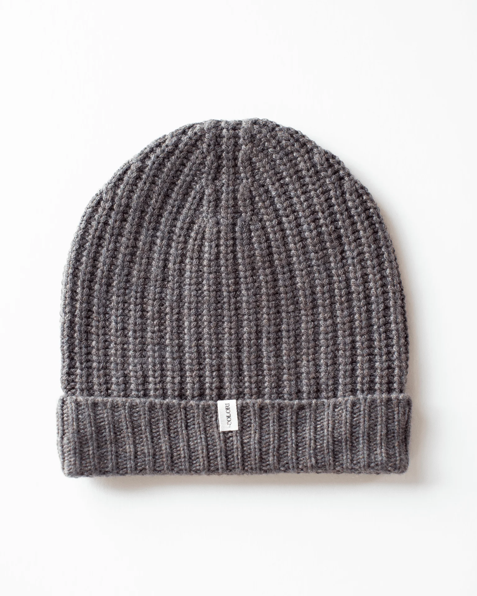 Ribbed Beanie in Beaver