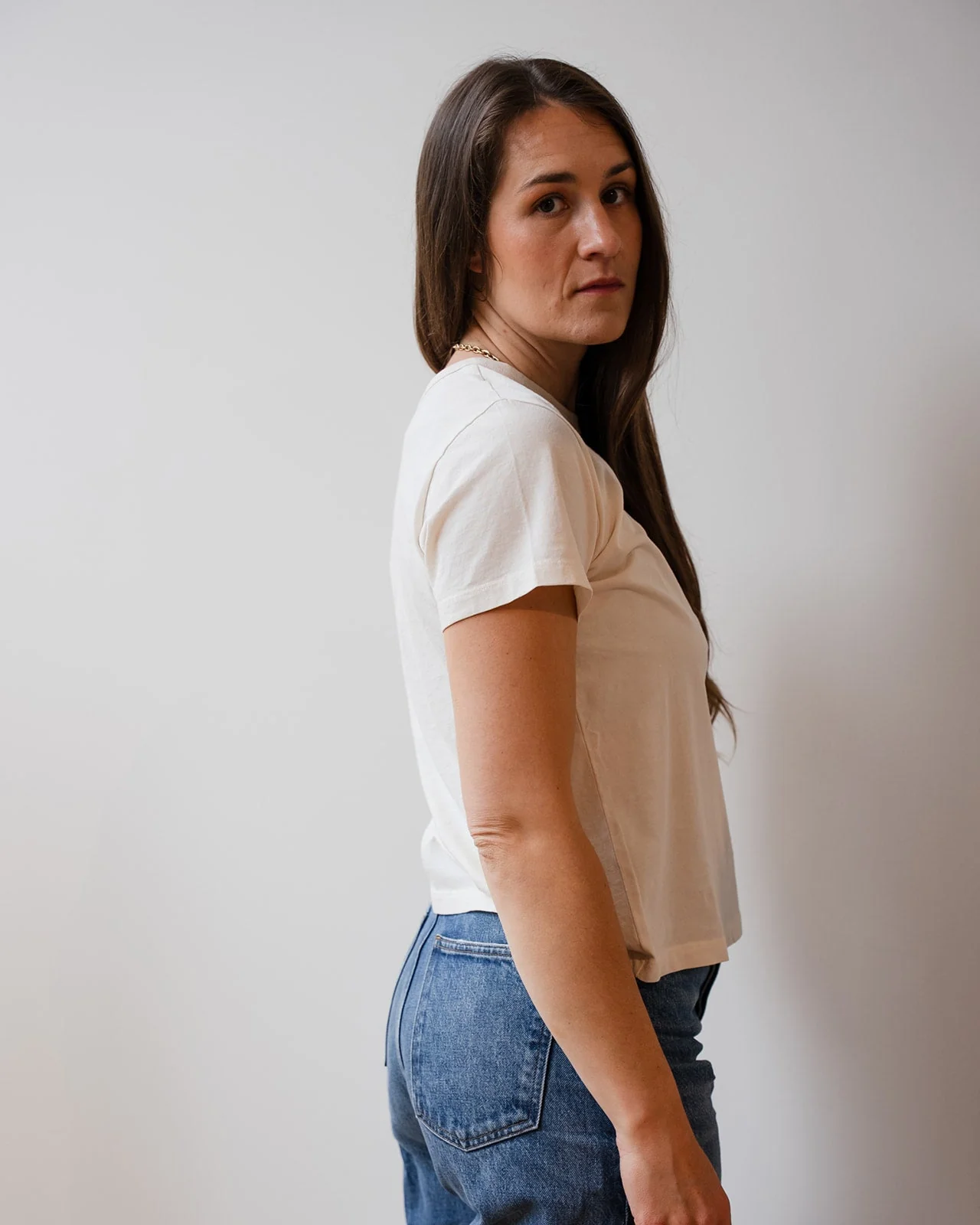 Ryland Short Sleeve Crew Neck Top In Beach - Image 2