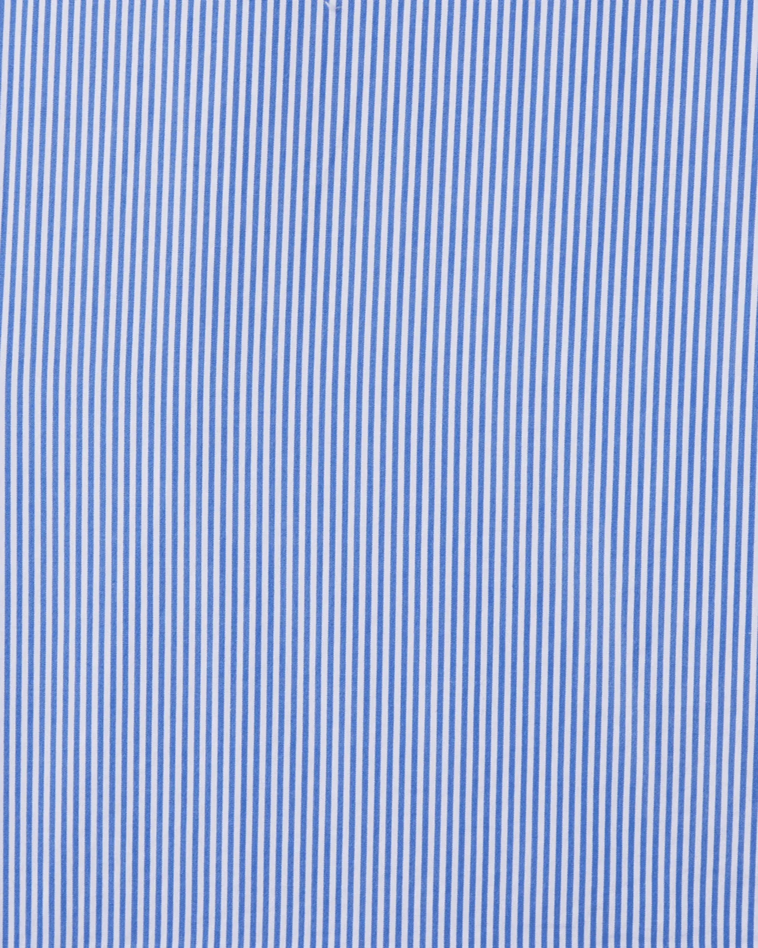 Sara B Henley Shirt in Blue/White Stripe - Image 6