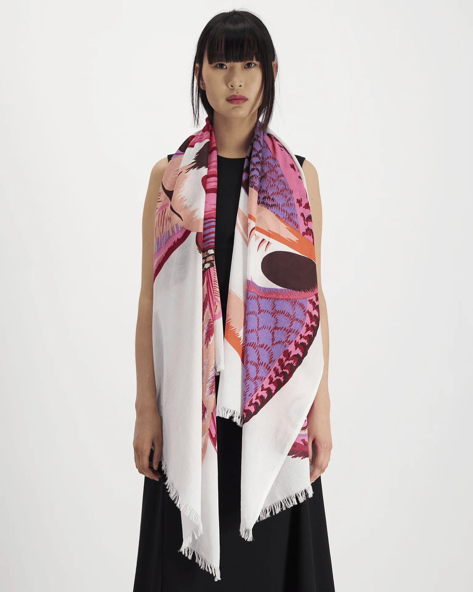 Scarf 100 Toucan in Pink