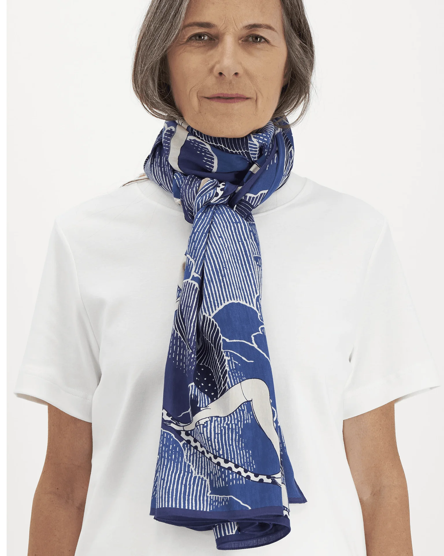 Scarf 100 Yoga in Blue - Image 3