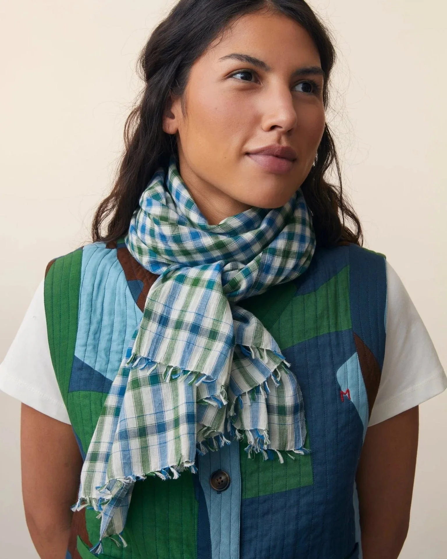 Scarf No 769 in Bottle Green - Image 2
