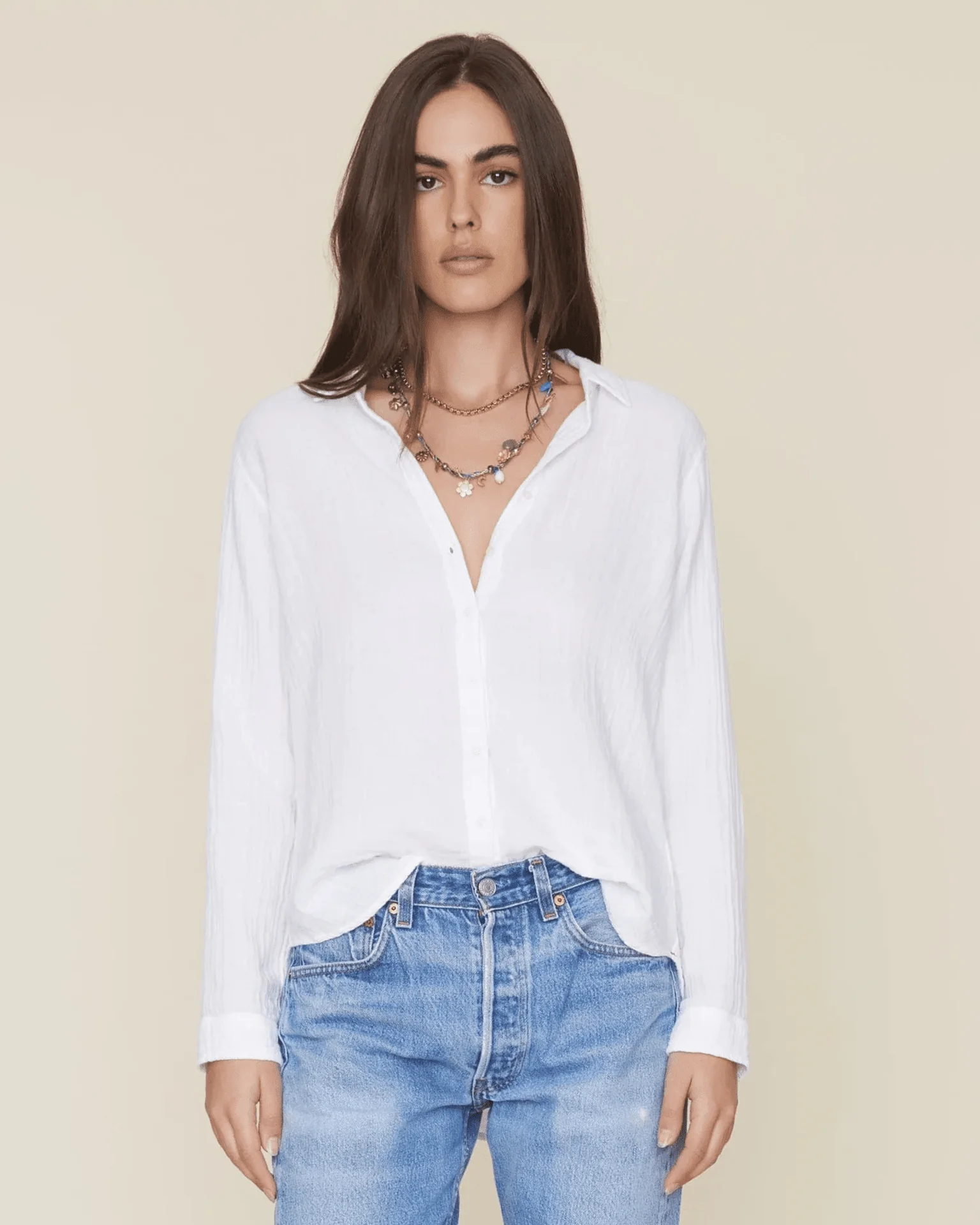 Scout L/S Shirt in White