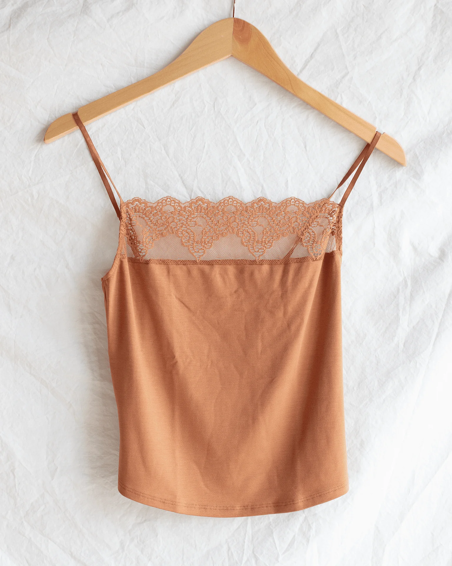 SF w/ Lace Clio Cami in Raw Sugar