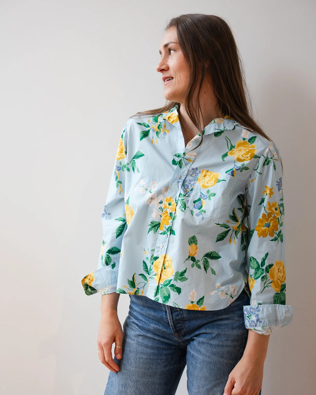 Silvio Untuckable Button-Up Shirt in Spring Bouquet
