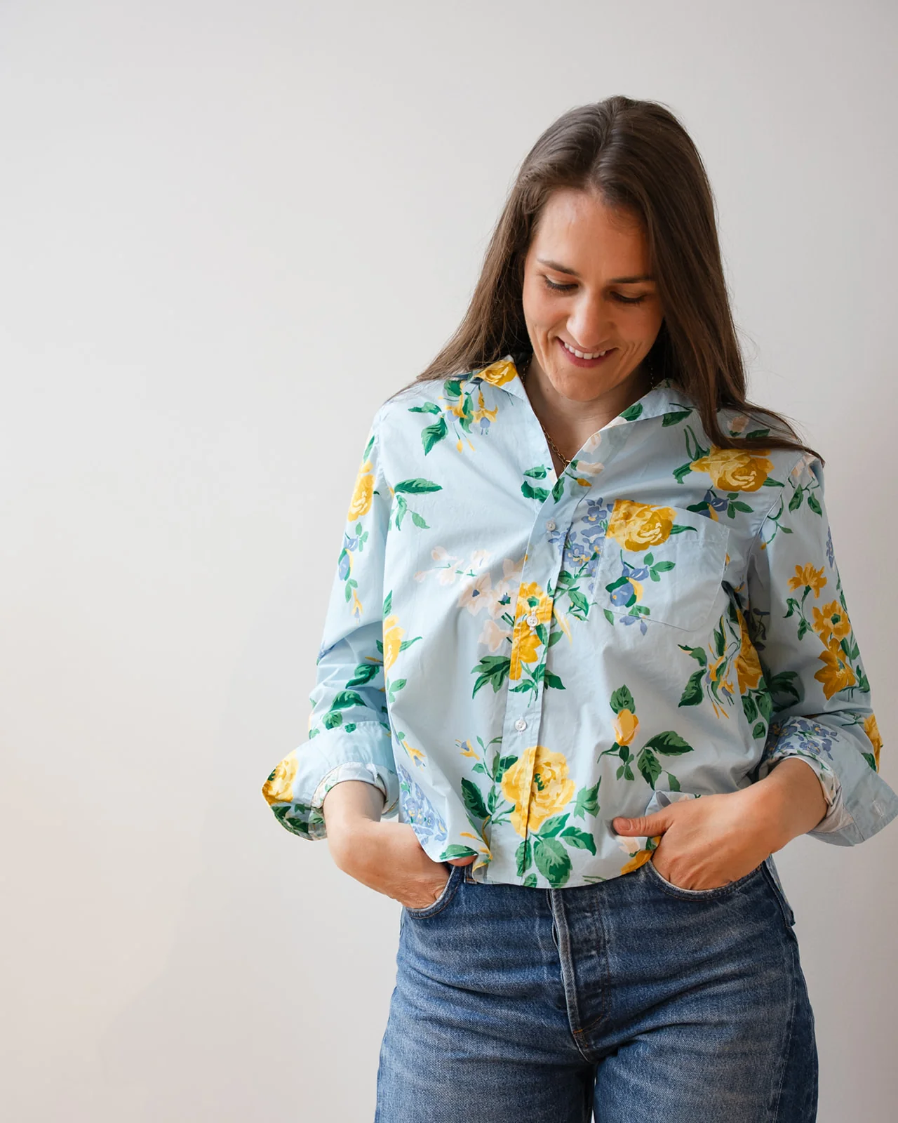 Silvio Untuckable Button-Up Shirt in Spring Bouquet - Image 2