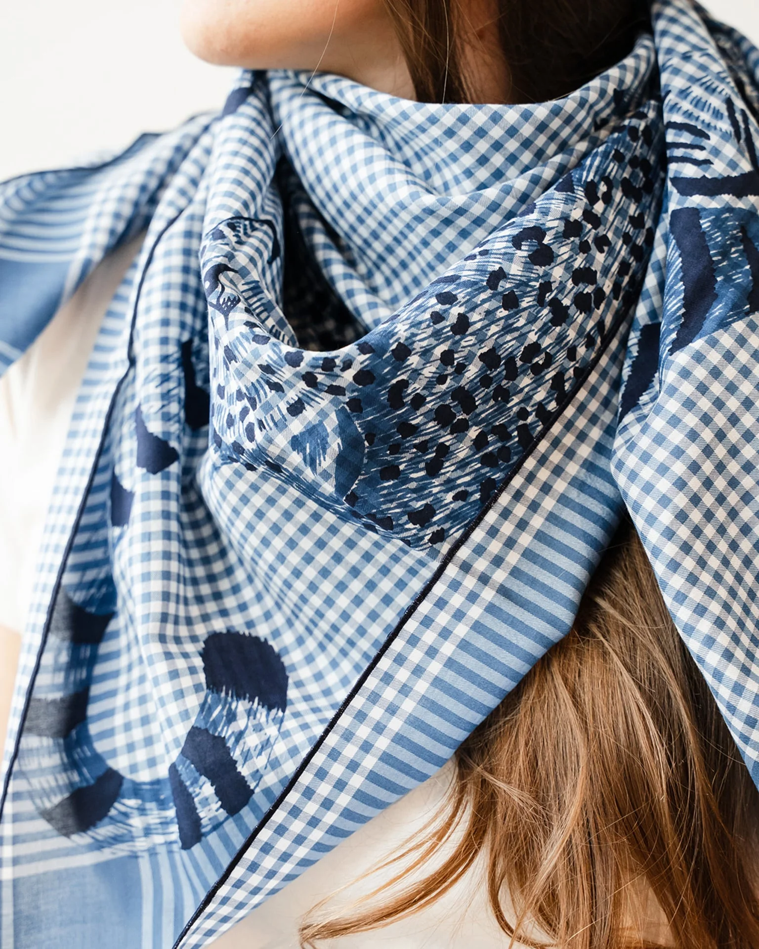 Square / Carre 100 Jorgen in Blue - Image 2