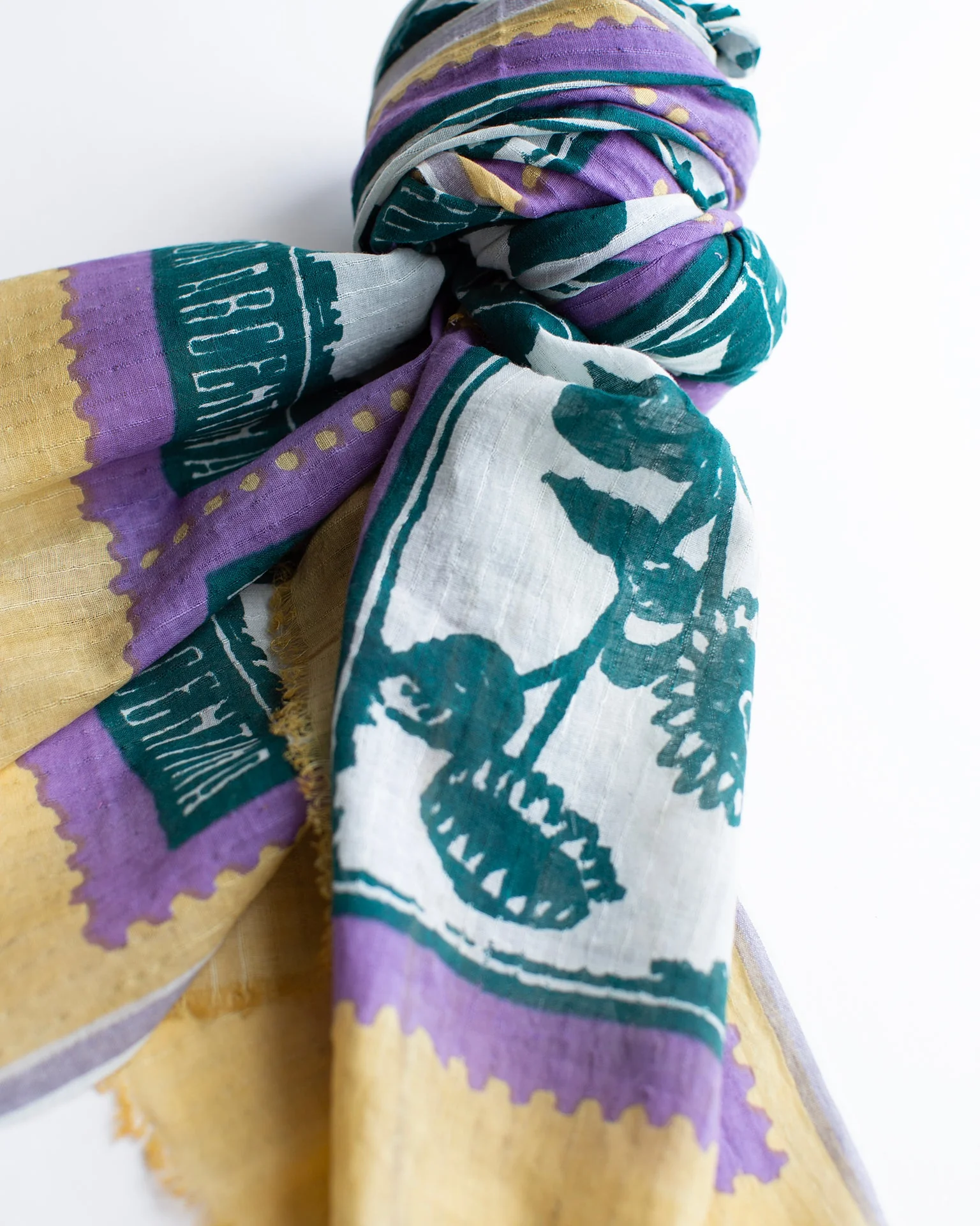 Stamps 80x190 Scarf in Lilac - Image 3