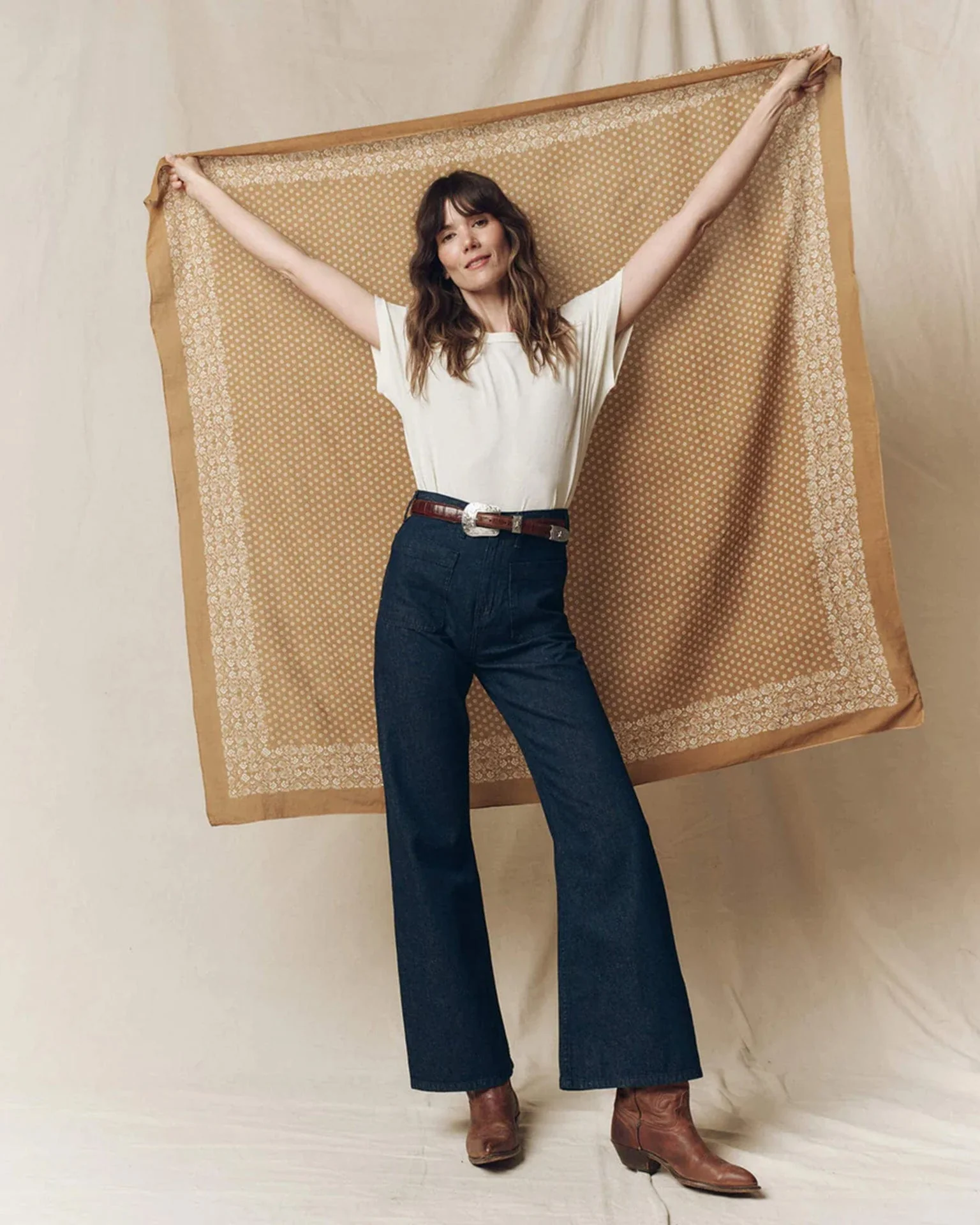 The Big Bandana in Marigold - Image 2